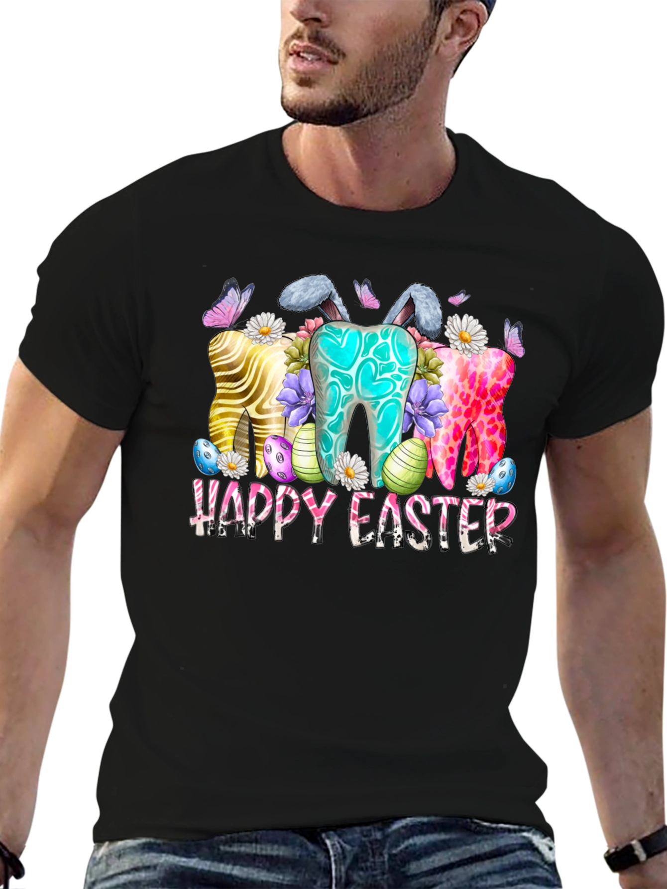 Happy Easter Teeth Bunny Shirt