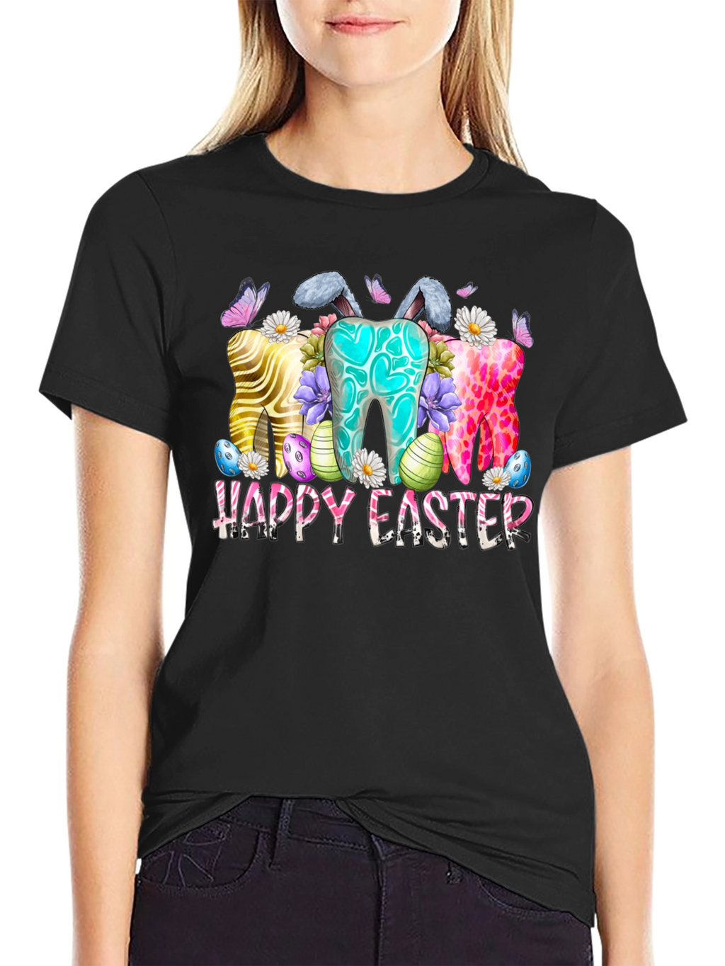 Happy Easter Teeth Bunny Shirt