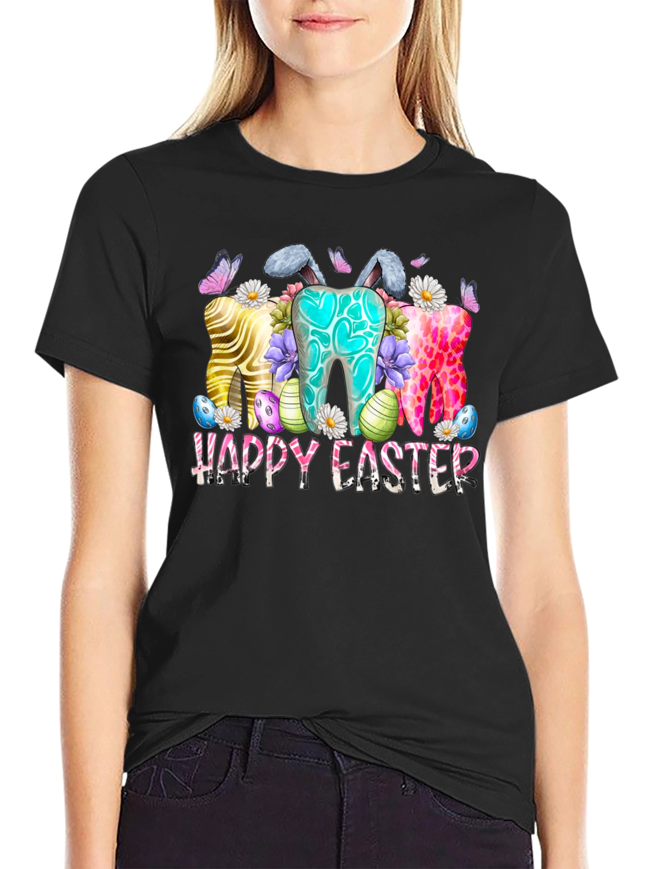 Happy Easter Teeth Bunny Shirt