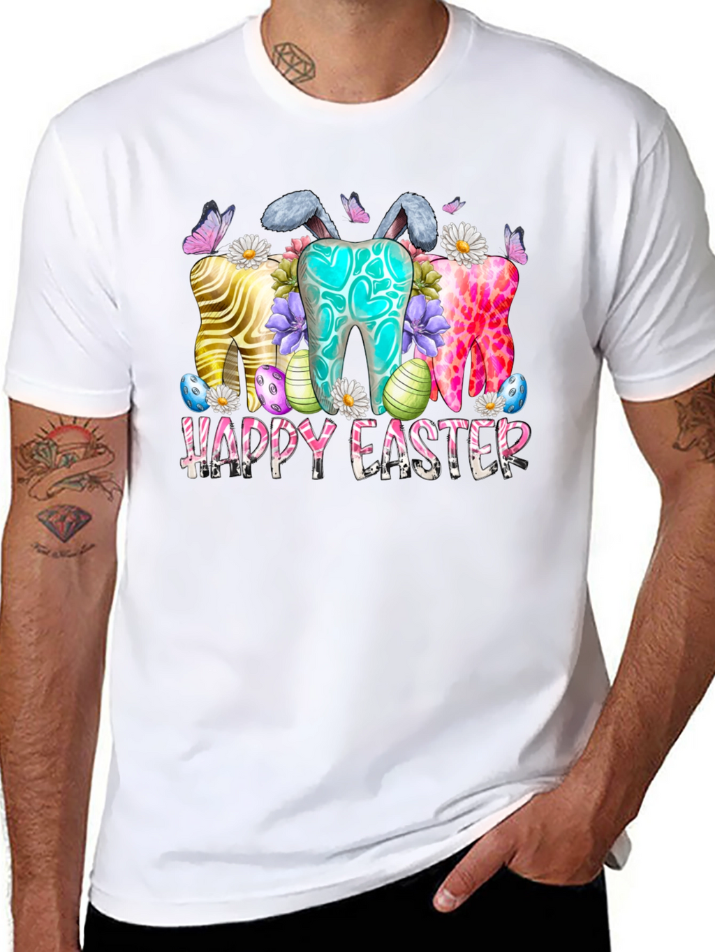 Happy Easter Teeth Bunny Shirt