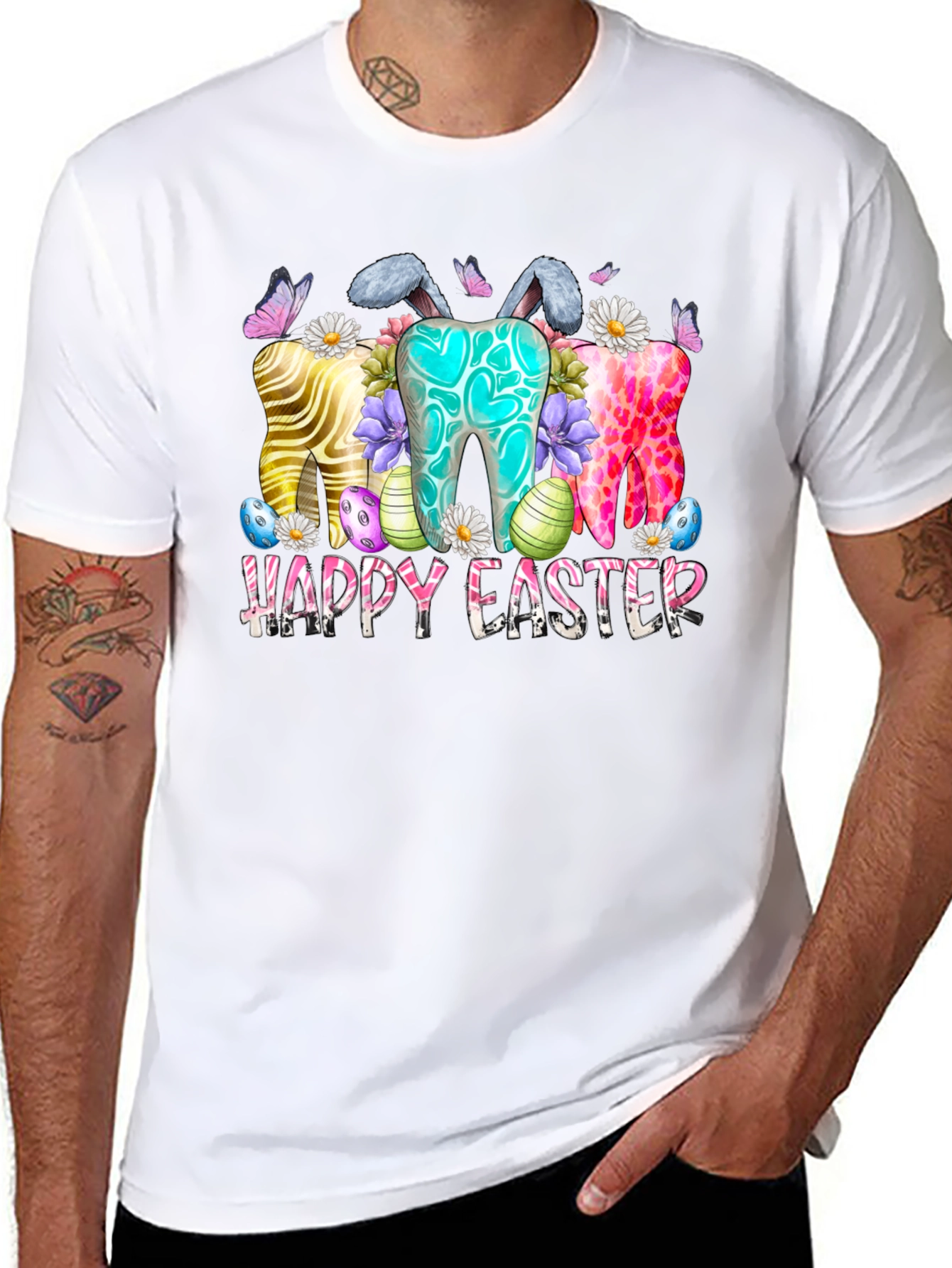 Happy Easter Teeth Bunny Shirt
