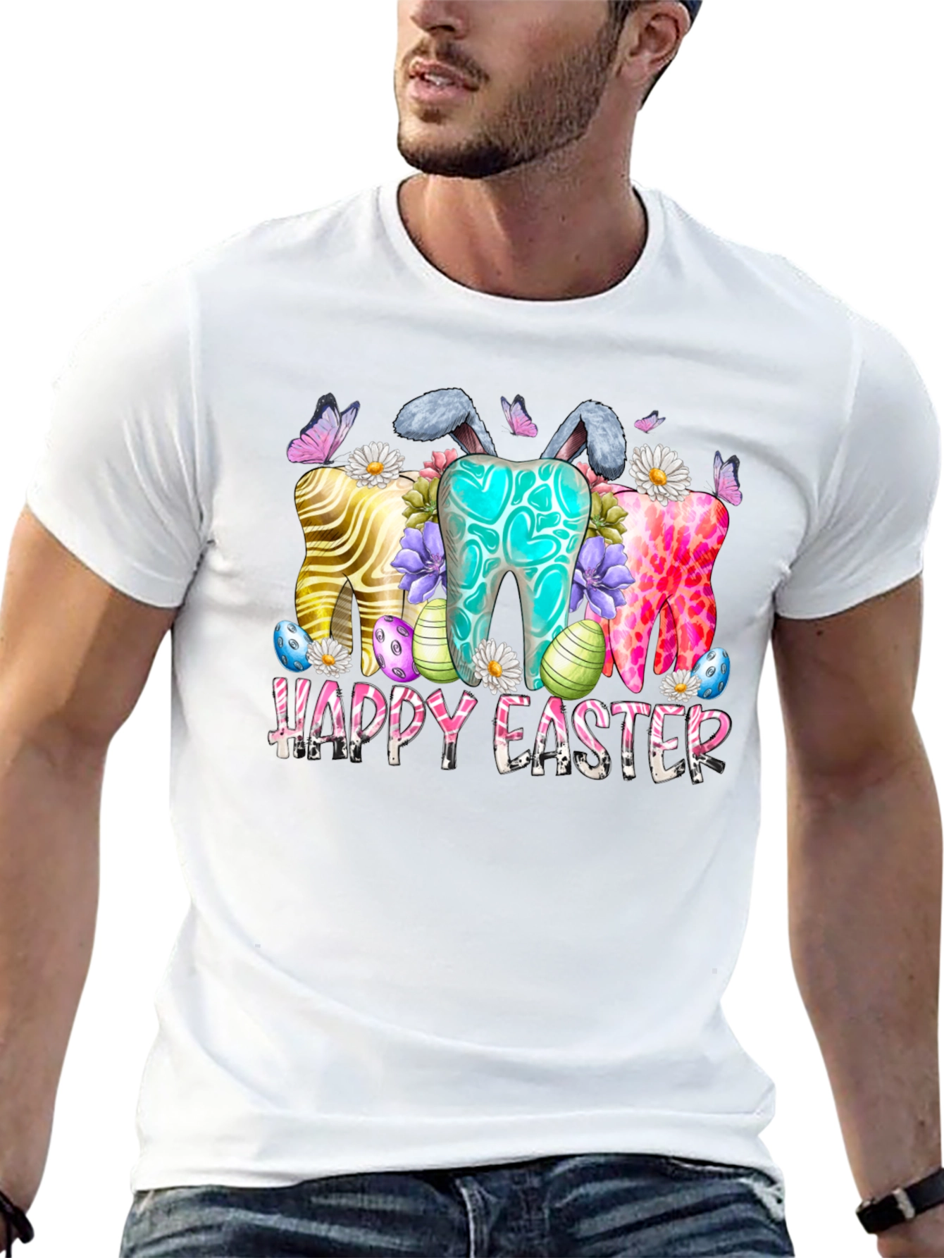 Happy Easter Teeth Bunny Shirt
