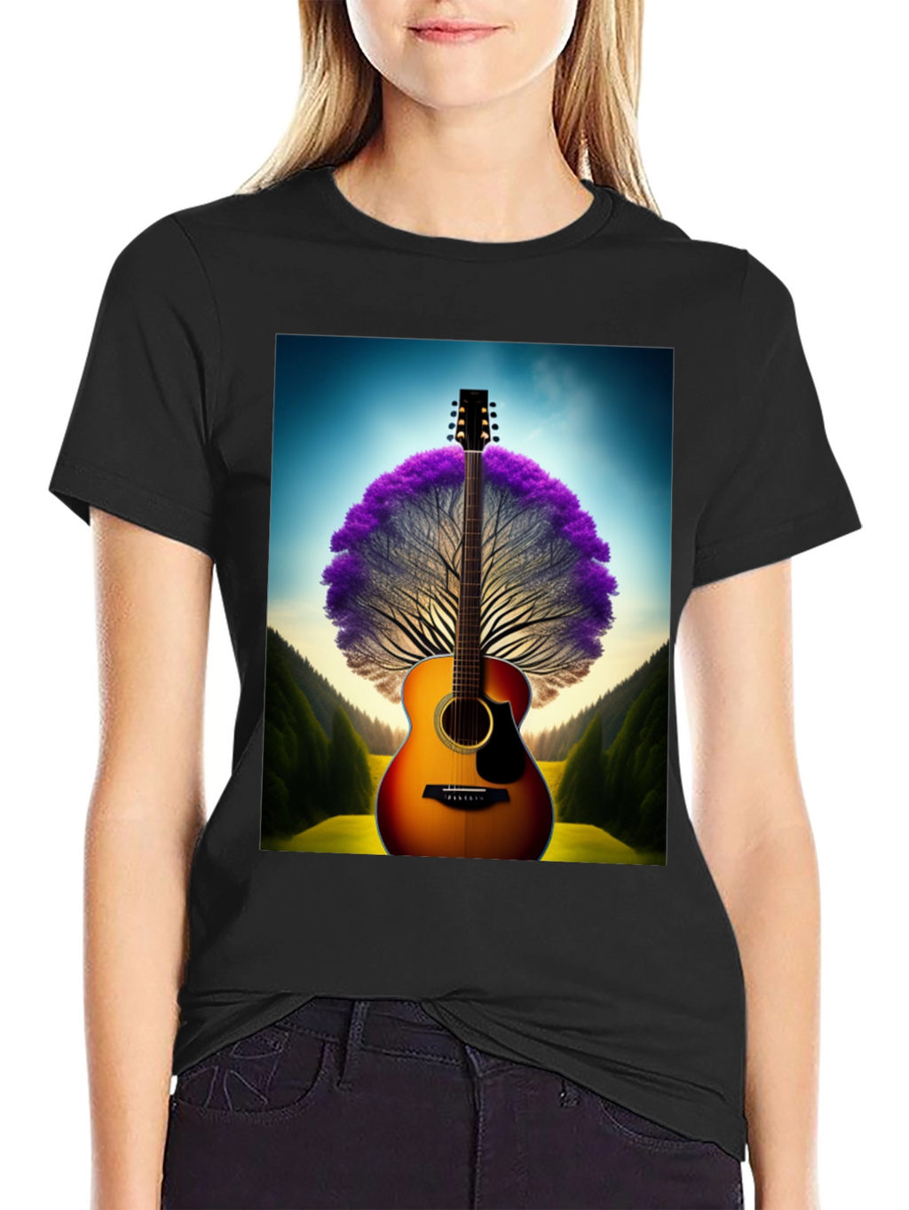 Guitar Tree Graphic T-Shirt
