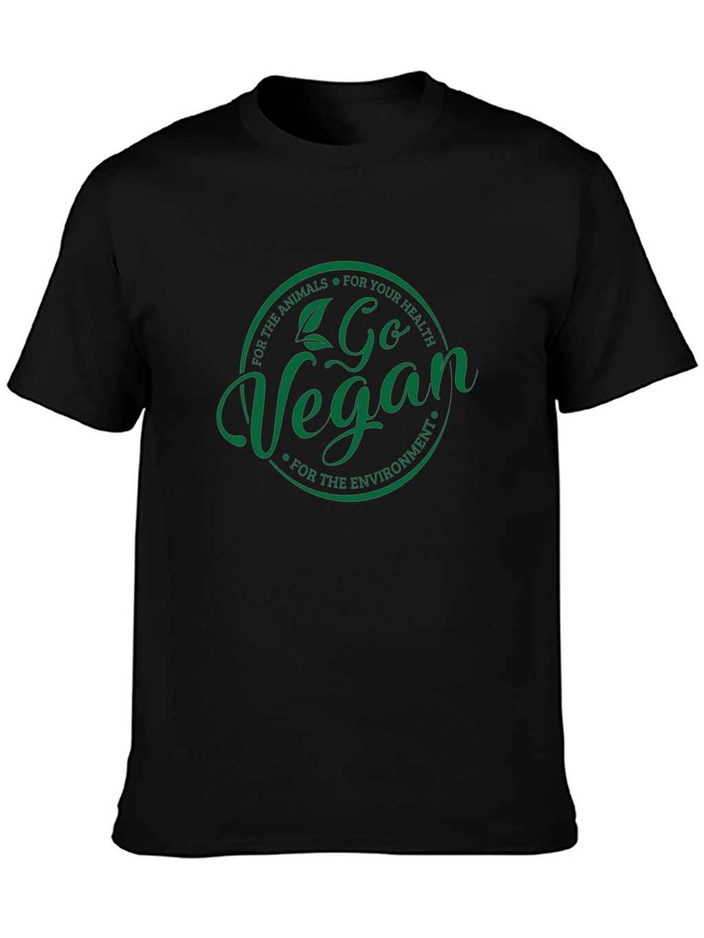 Go Vegan T-Shirt - Animals Health Environment Tee