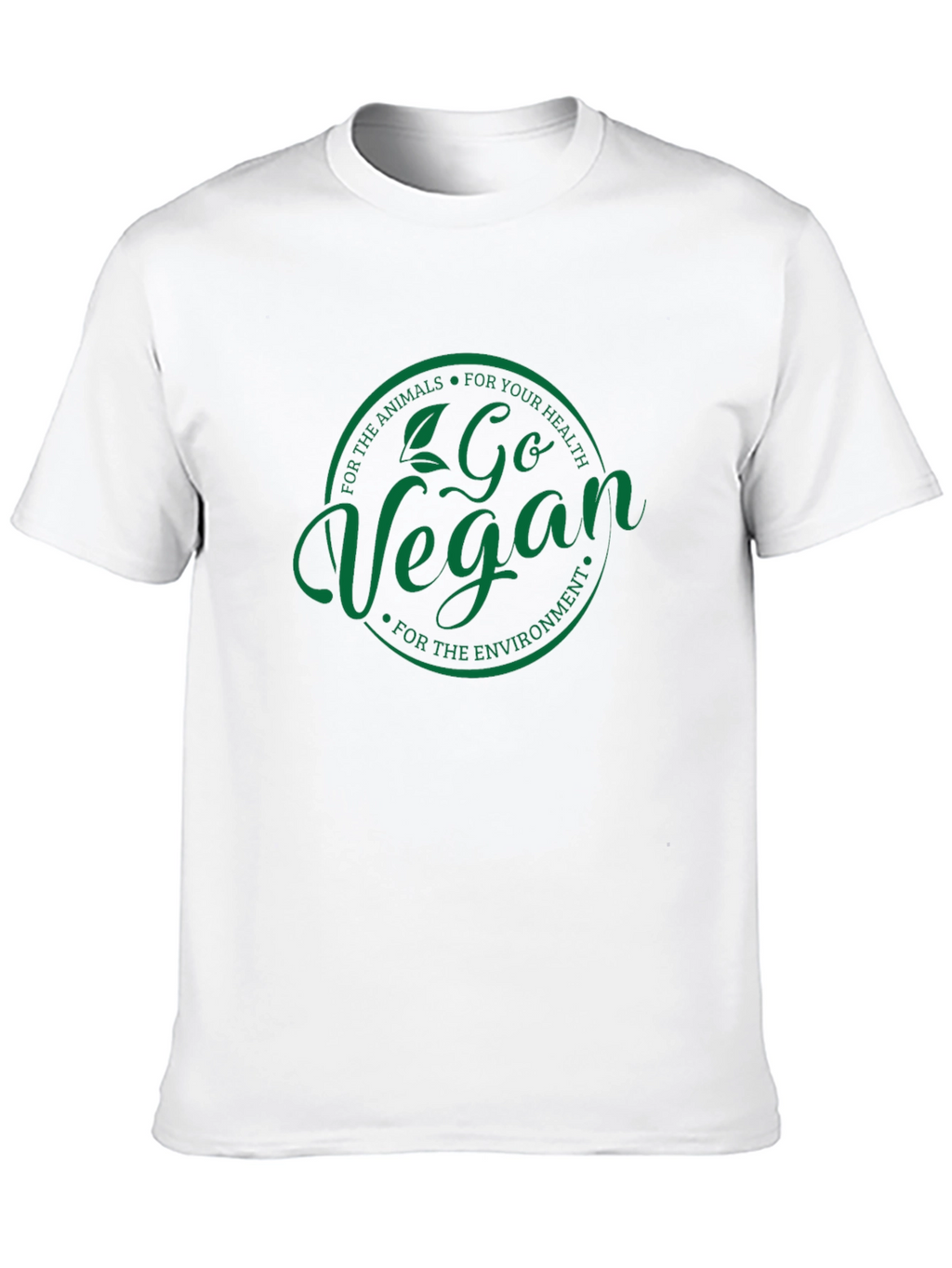 Go Vegan T-Shirt - Animals Health Environment Tee