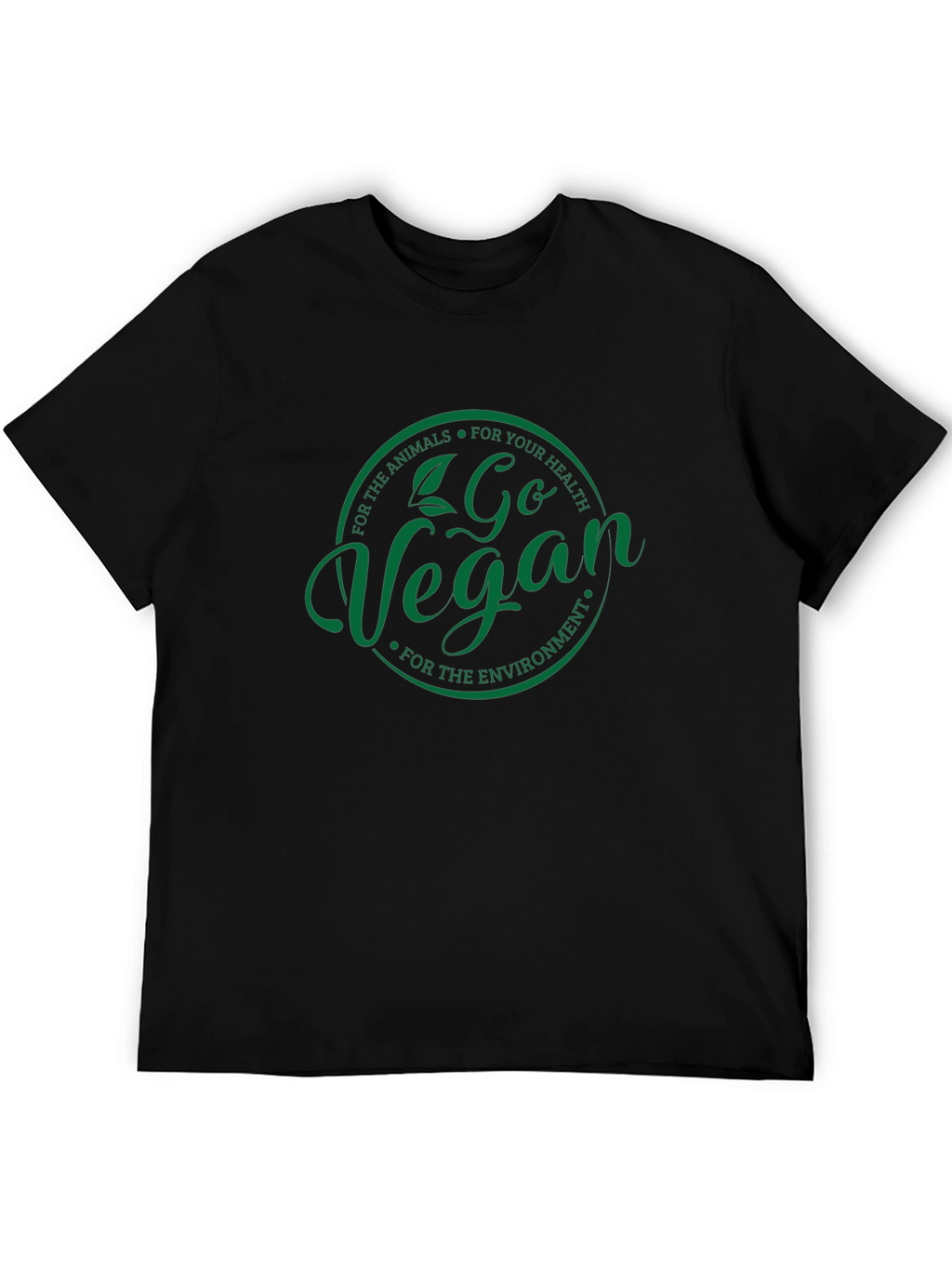 Go Vegan T-Shirt - Animals Health Environment Tee