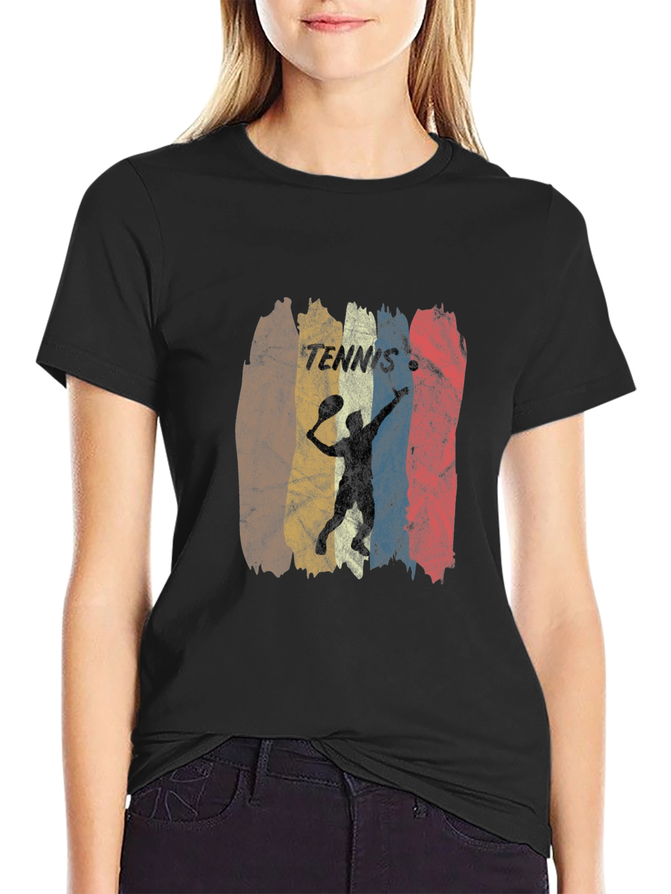 Vintage Tennis Player Graphic T-Shirt - Unisex