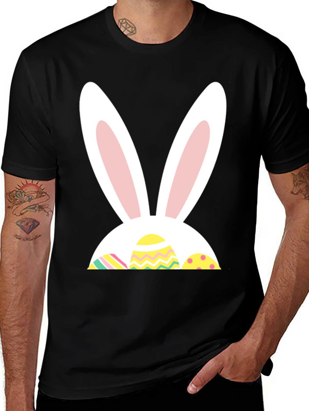 Easter Bunny Eggs T-Shirt - Fun Holiday Apparel