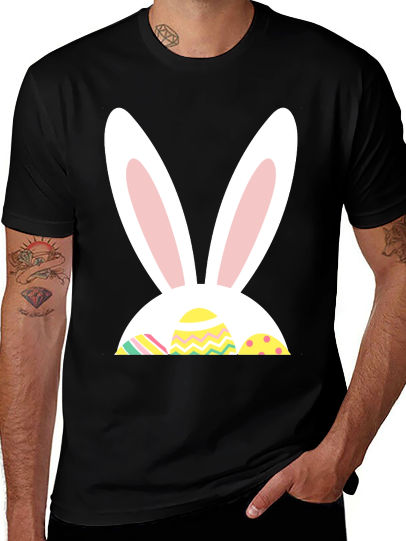 Easter Bunny Eggs T-Shirt - Fun Holiday Apparel