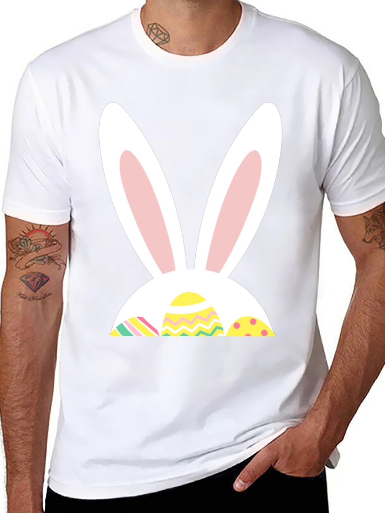 Easter Bunny Eggs T-Shirt - Fun Holiday Apparel