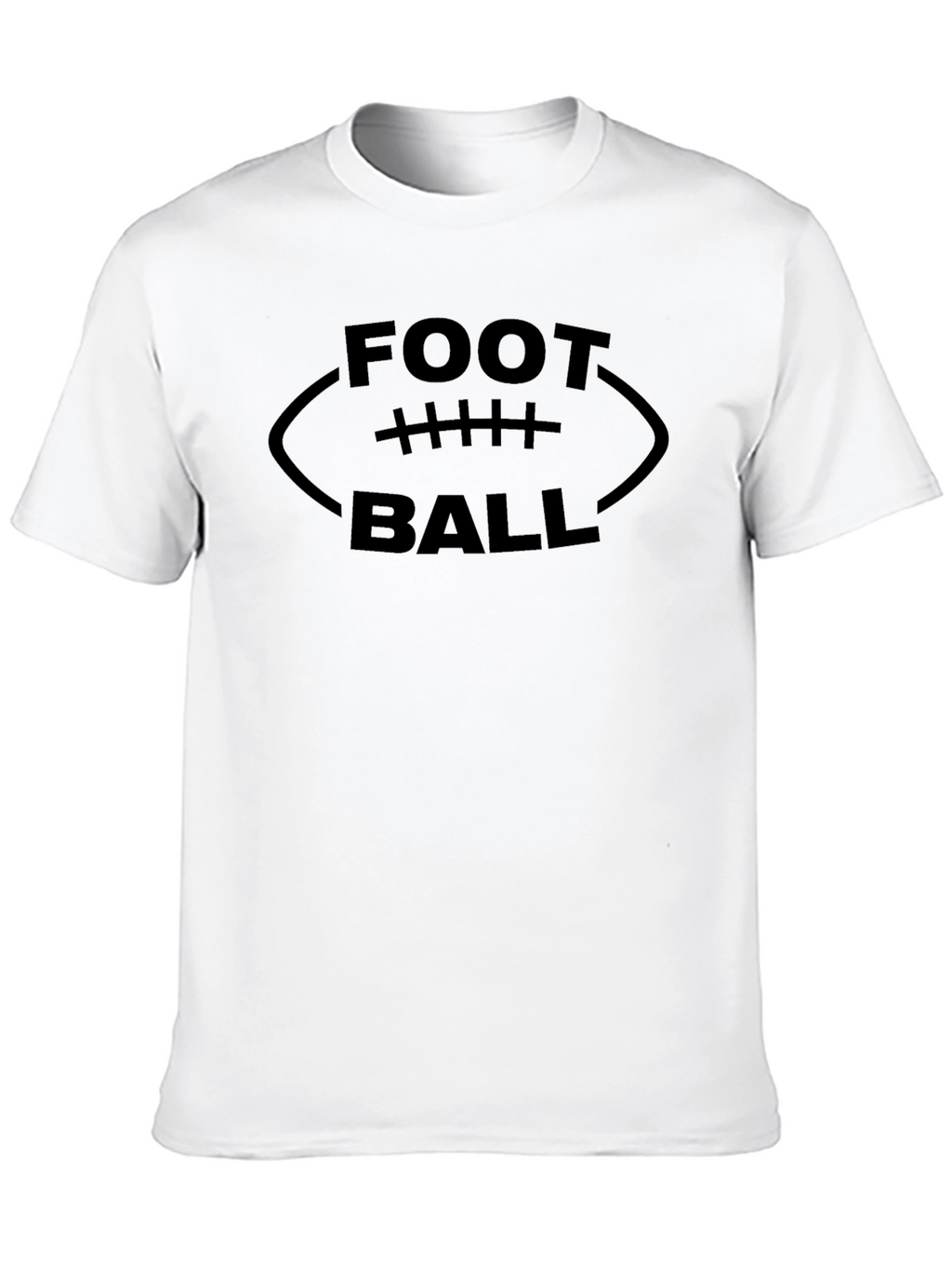 Football Graphic Tee - Soft Black T-Shirt