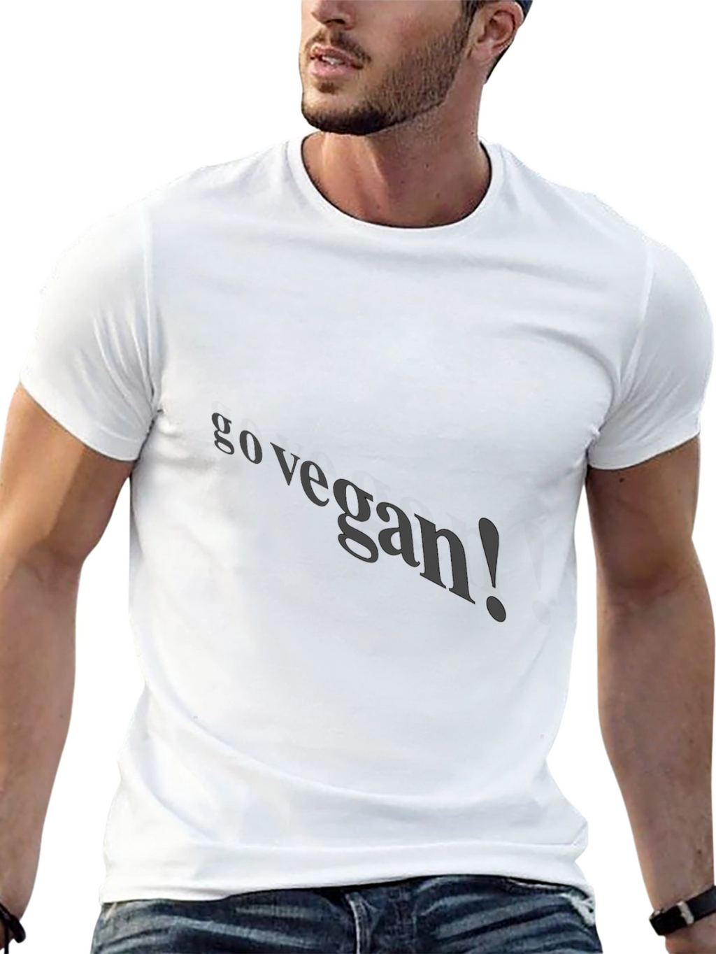 Go Vegan Black T-Shirt: Ethical & Stylish