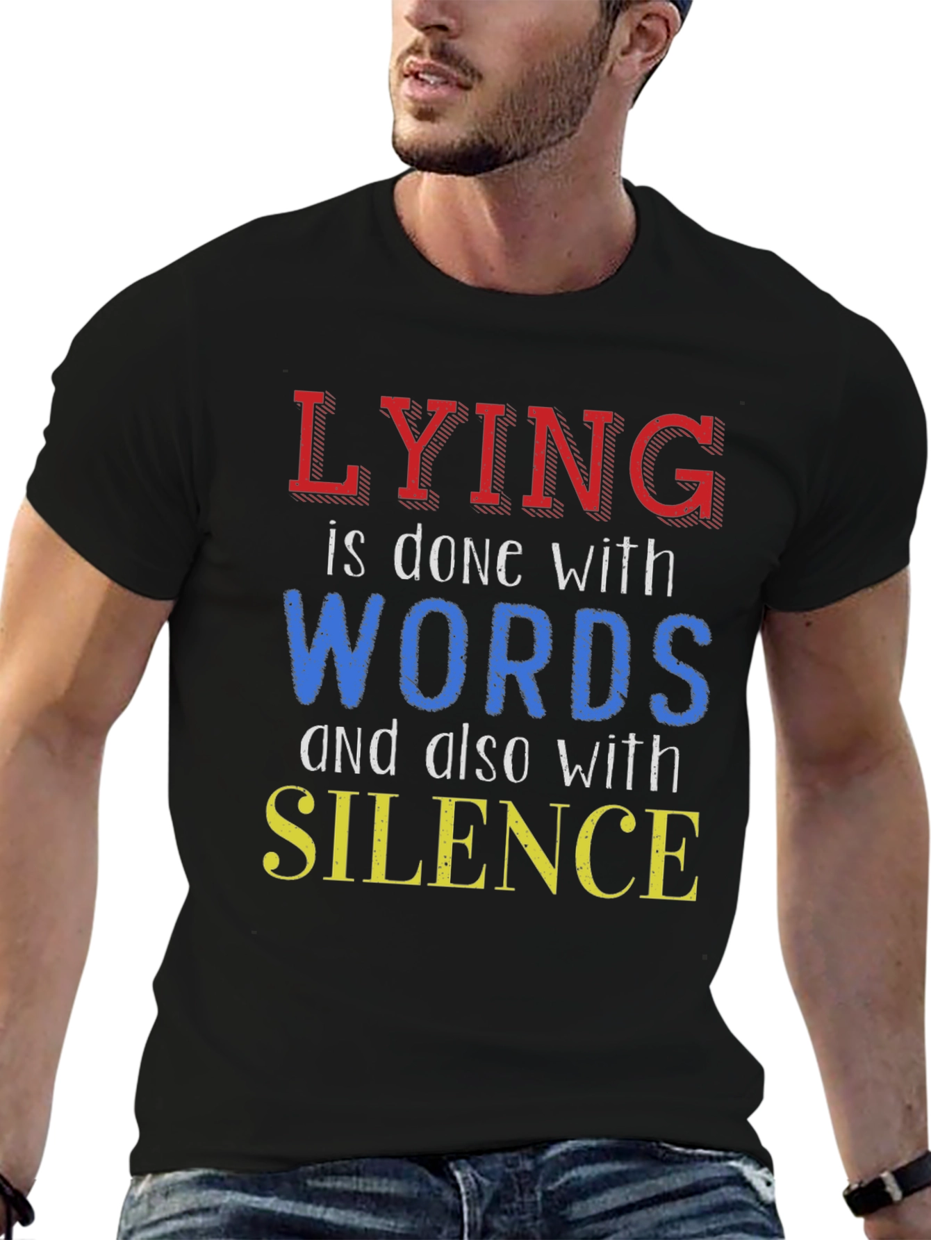 Lying T-Shirt - Words and Silence Graphic Tee