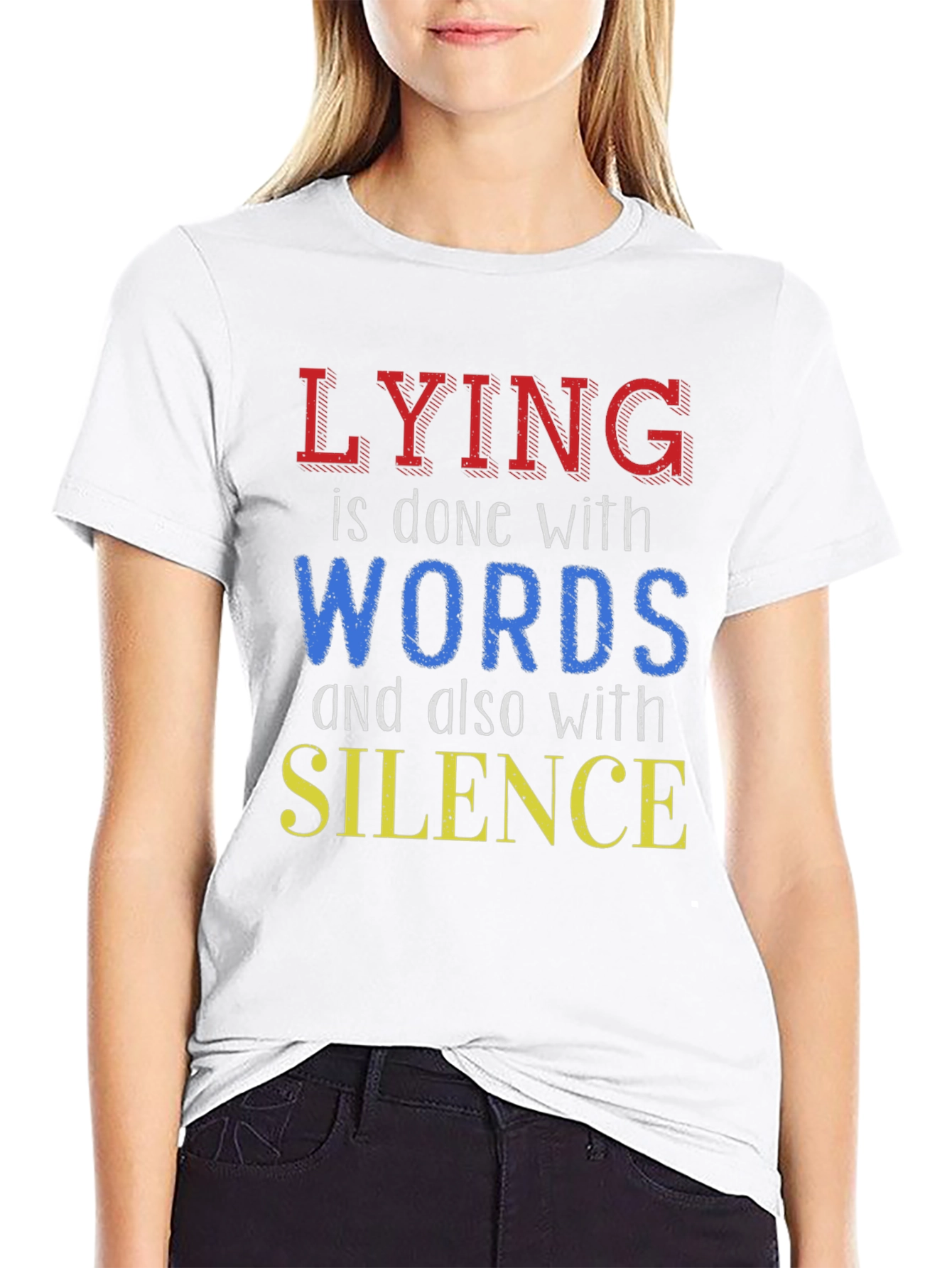 Lying T-Shirt - Words and Silence Graphic Tee