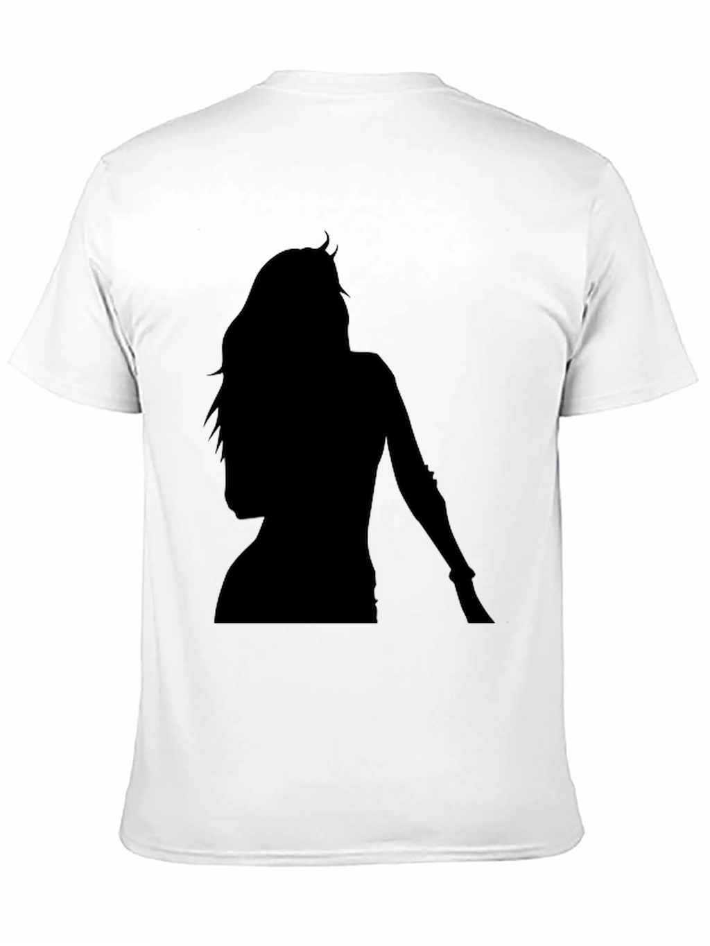 Silhouette Graphic Tee - Classic Black Cotton Blend Shirt