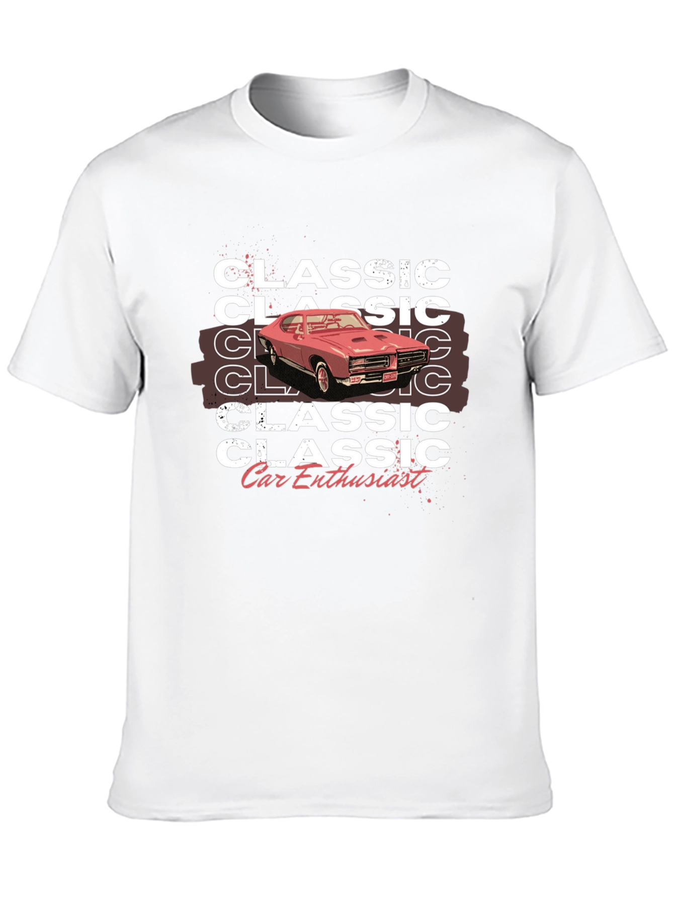 Classic Car Enthusiast Graphic Tee - Black