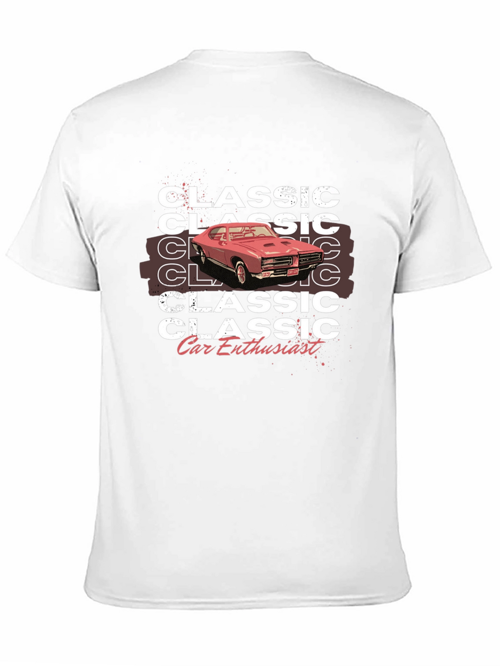 Classic Car Enthusiast Graphic Tee - Black