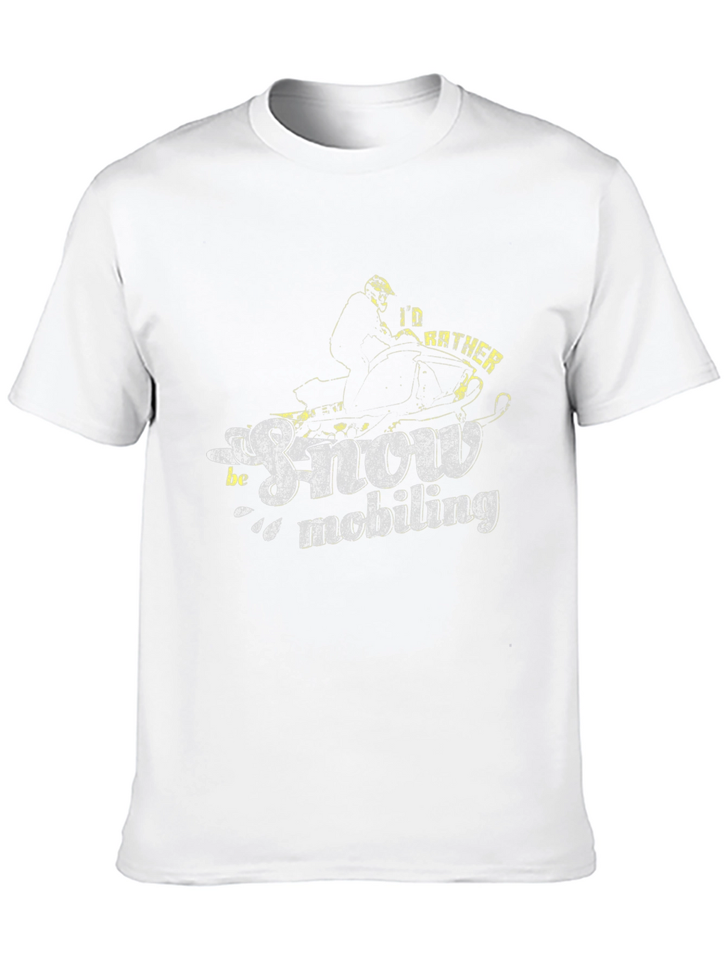 Snowmobiling T-Shirt - Id Rather Be Snowmobiling!