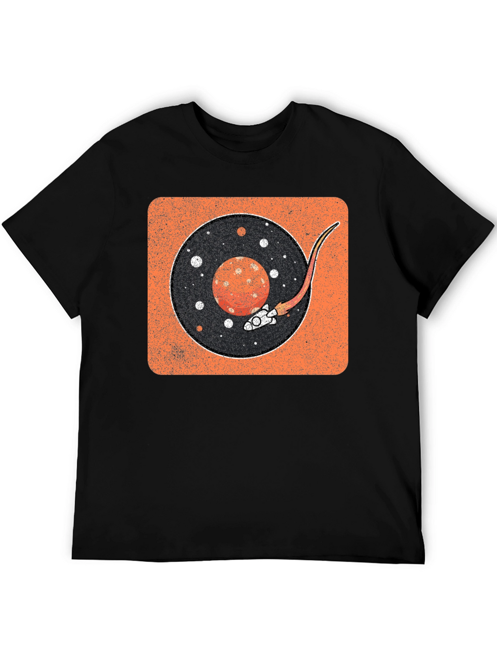 Retro Space Vinyl Record T-Shirt