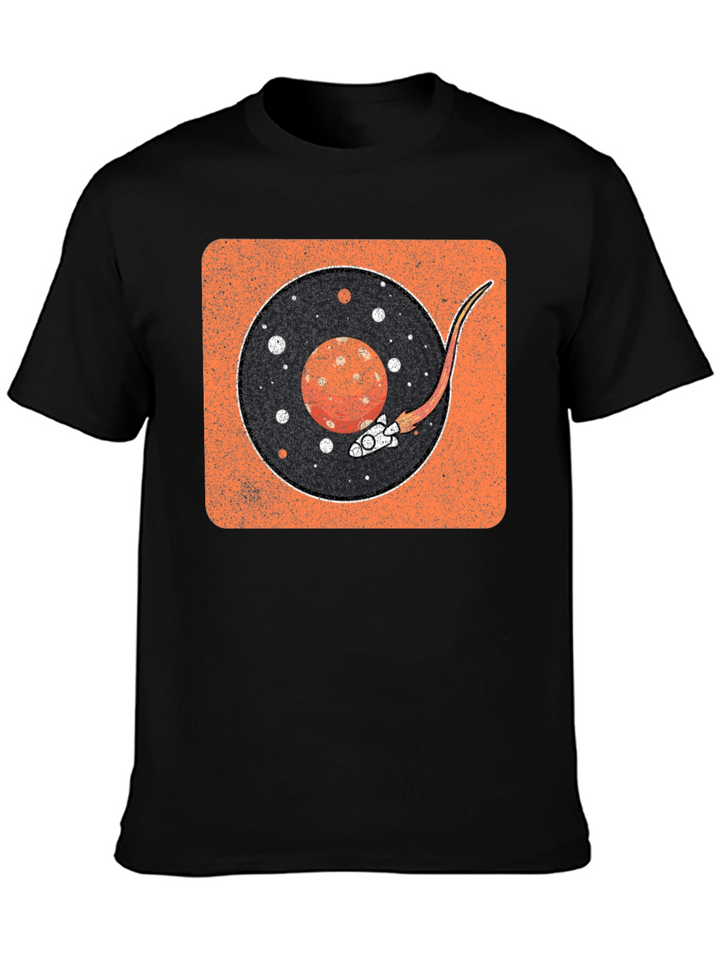 Retro Space Vinyl Record T-Shirt
