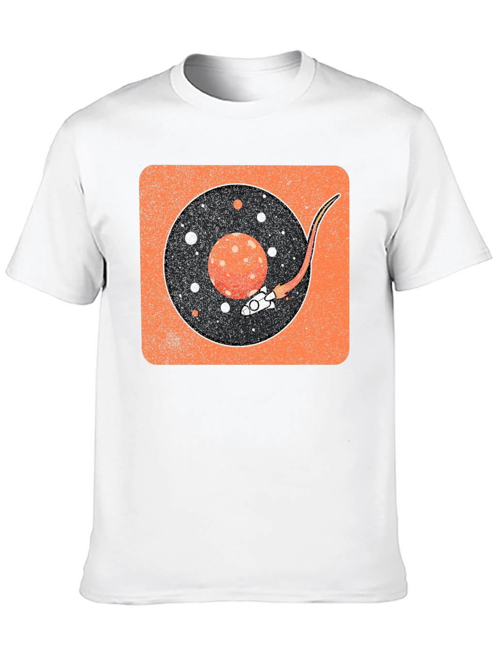Retro Space Vinyl Record T-Shirt