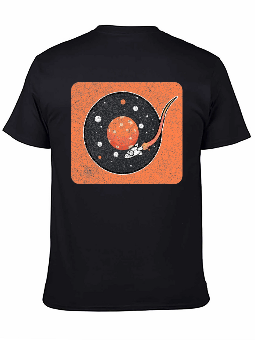 Retro Space Vinyl Record T-Shirt