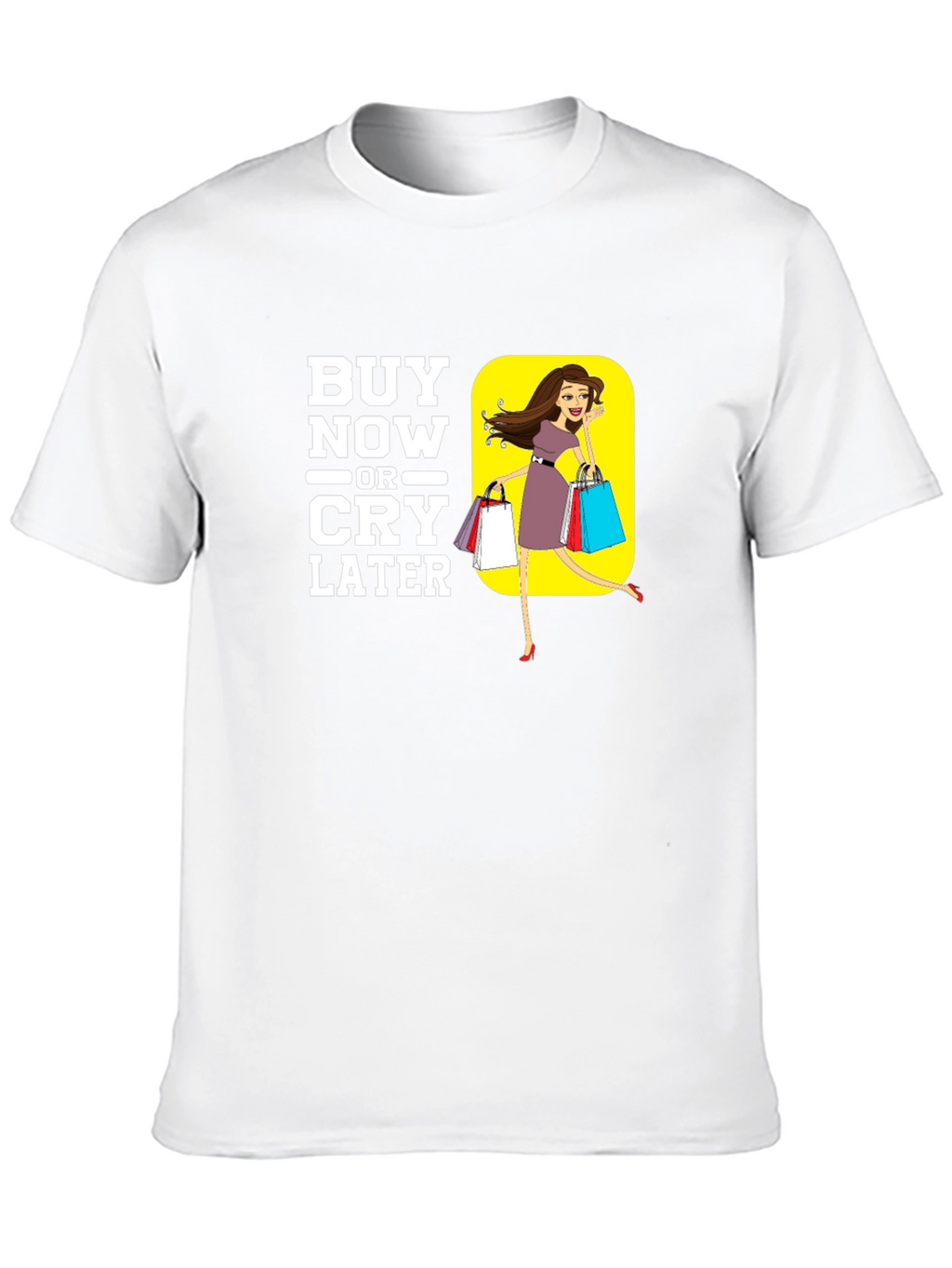 Buy Now or Cry Later Black Graphic Tee