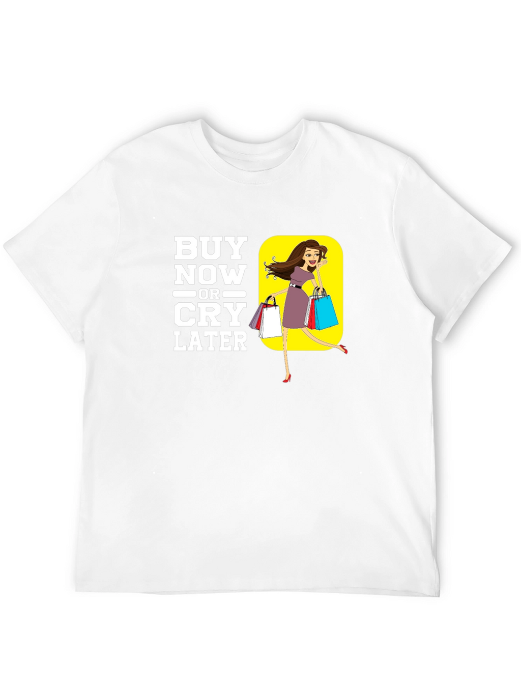 Buy Now or Cry Later Black Graphic Tee