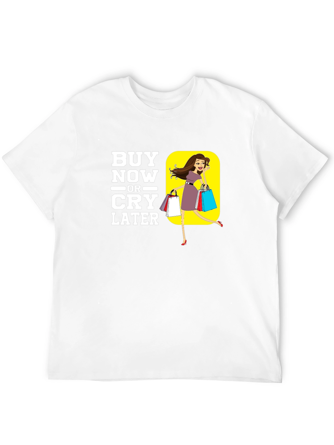 Buy Now or Cry Later Black Graphic Tee