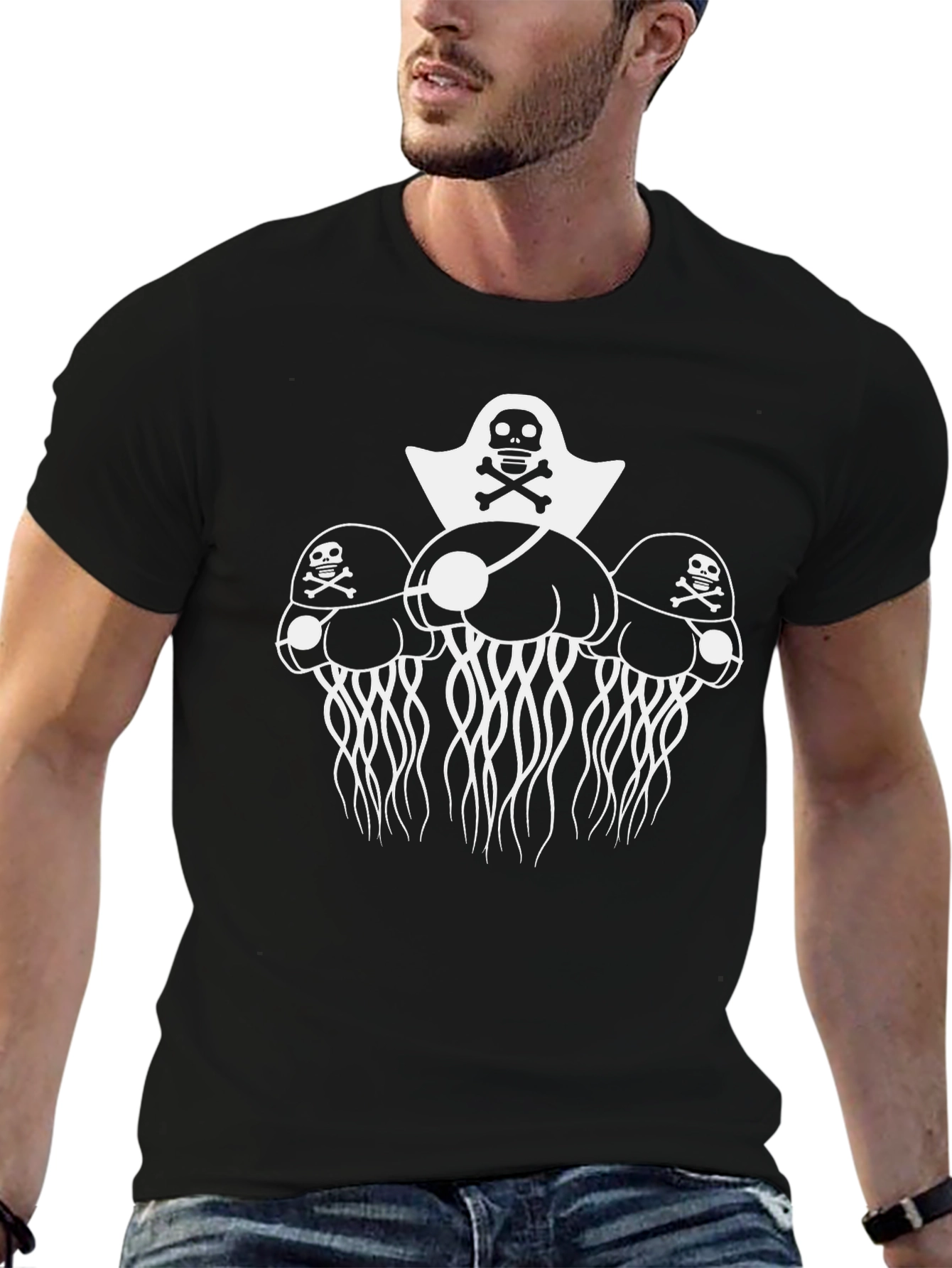Pirate Jellyfish Graphic T-Shirt