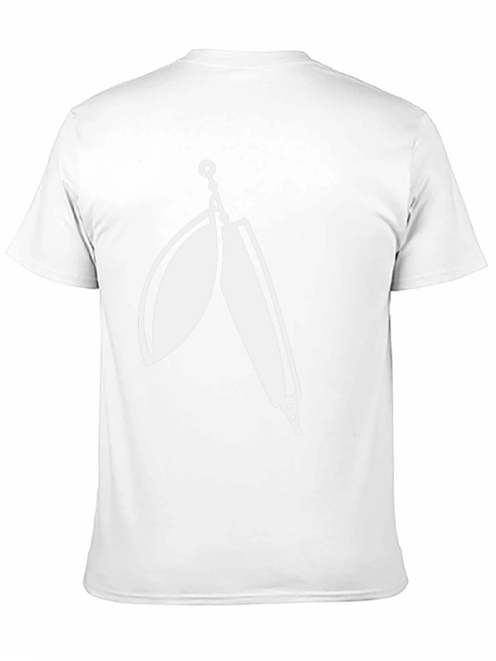 Mens Black T-Shirt with Fishing Lure Graphic