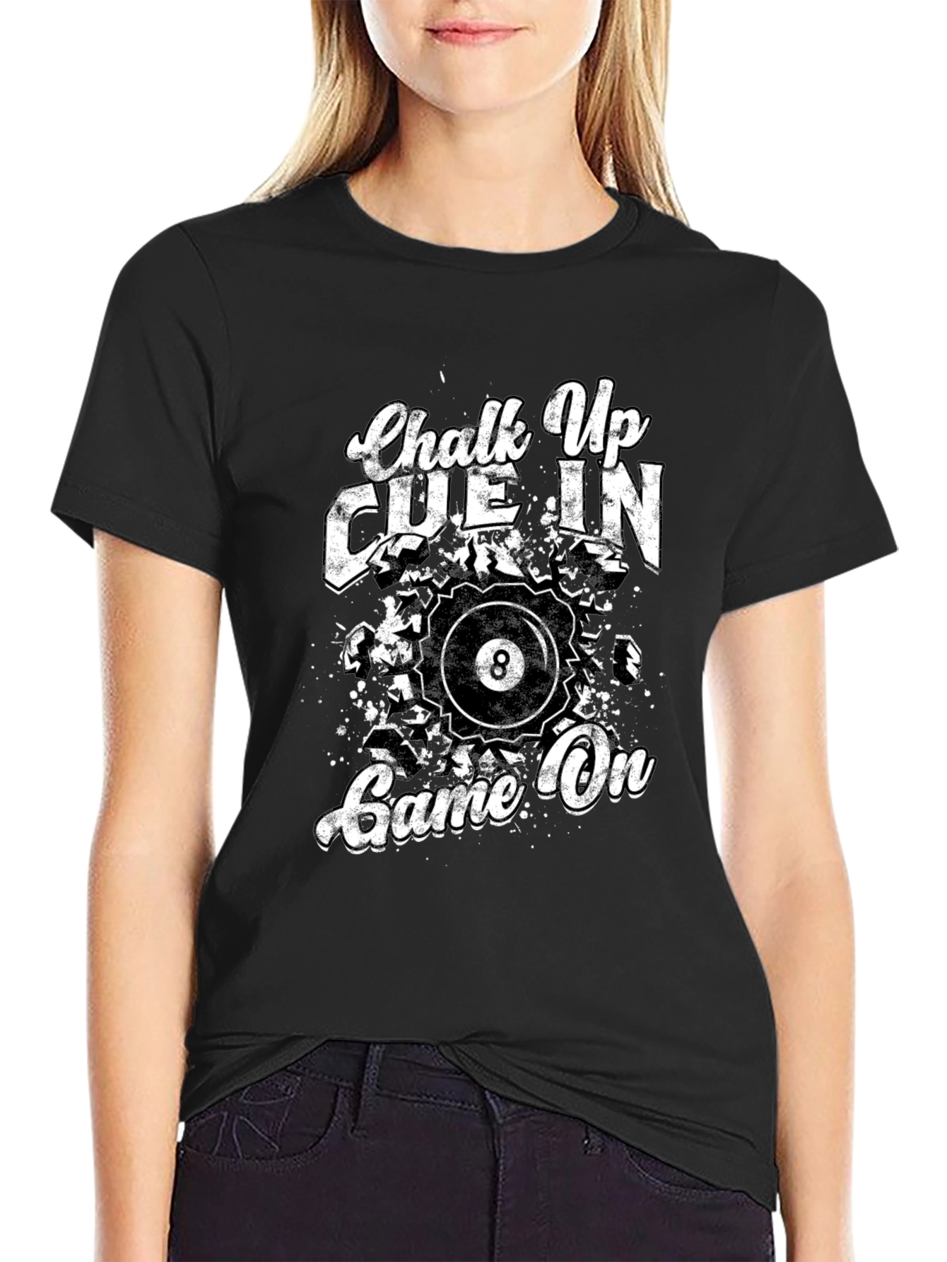 Chalk Up Cue In Game On Billiards T-Shirt