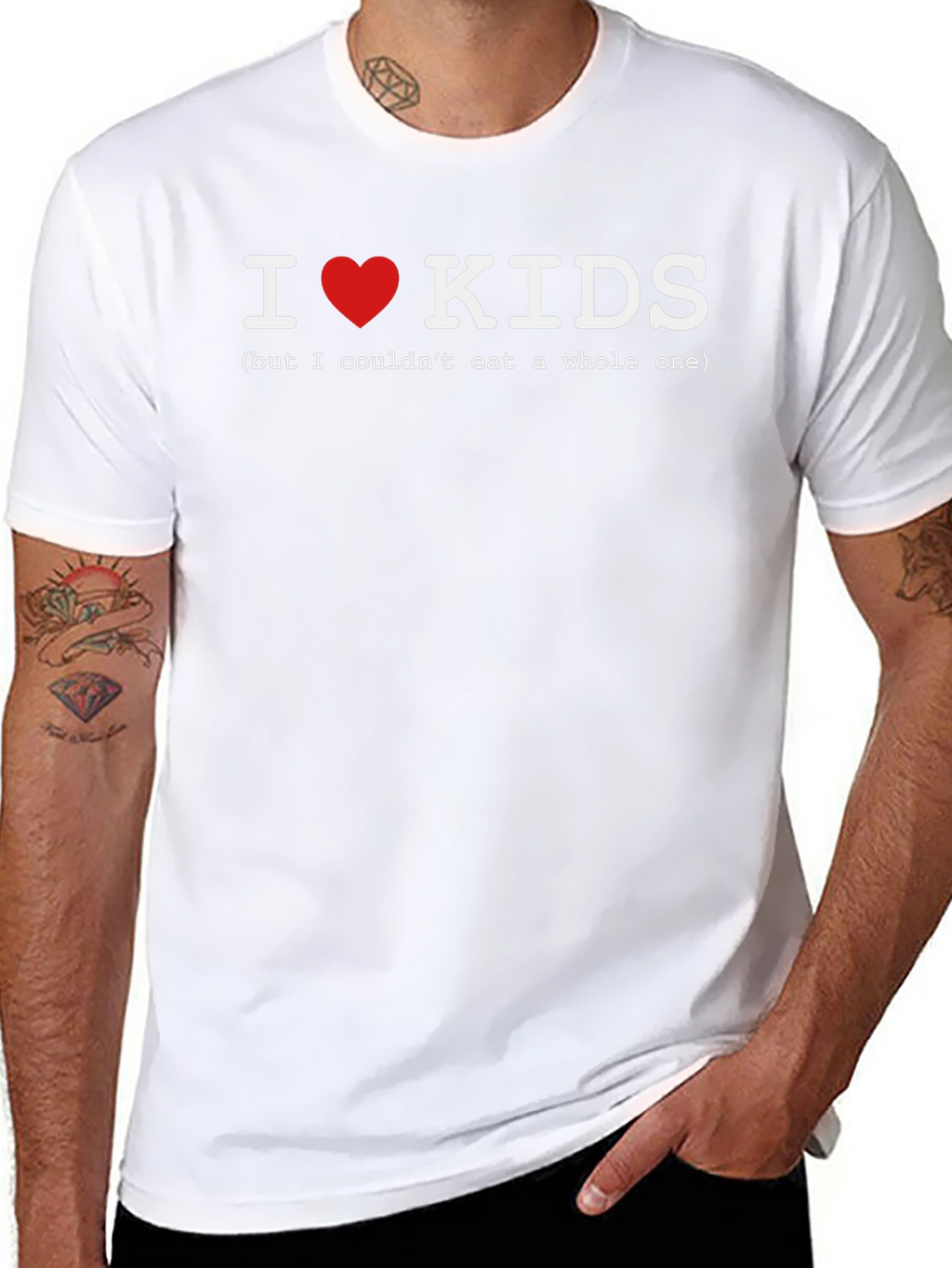 I Heart Kids T-Shirt - Funny Graphic Tee