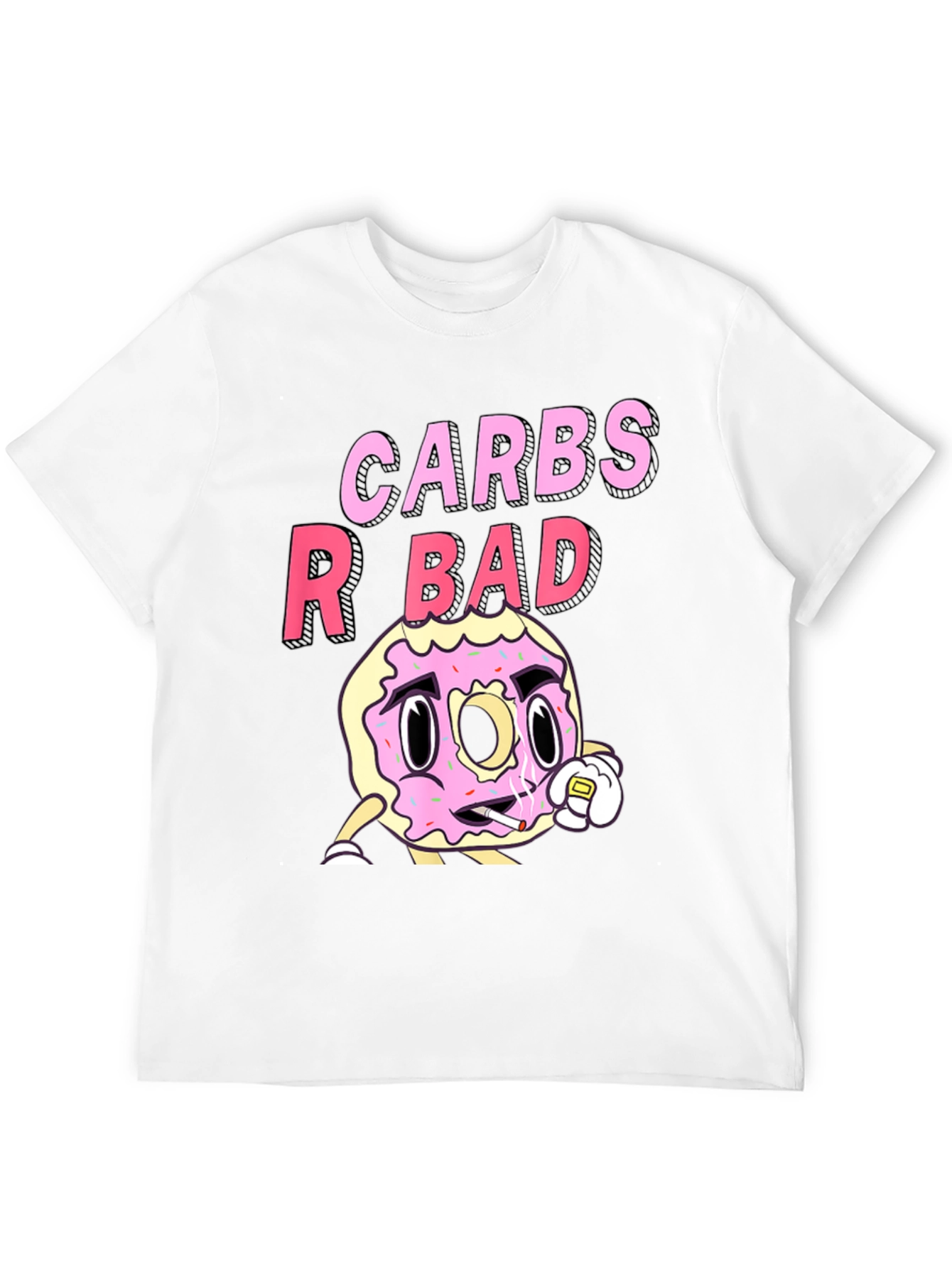 Carbs R Bad Funny Graphic T-Shirt