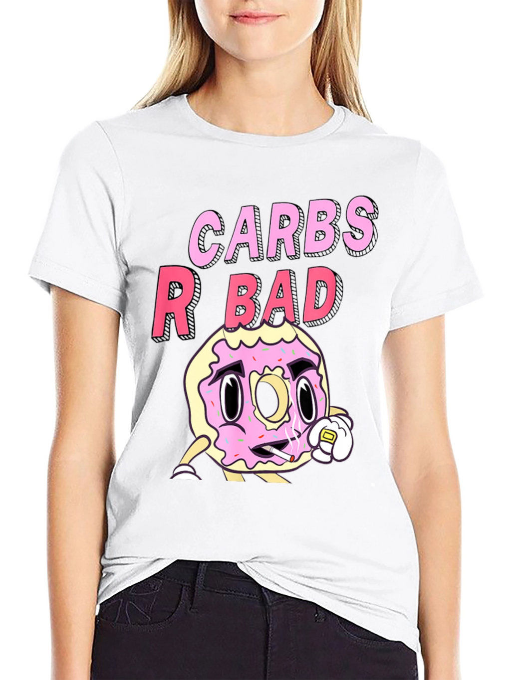 Carbs R Bad Funny Graphic T-Shirt