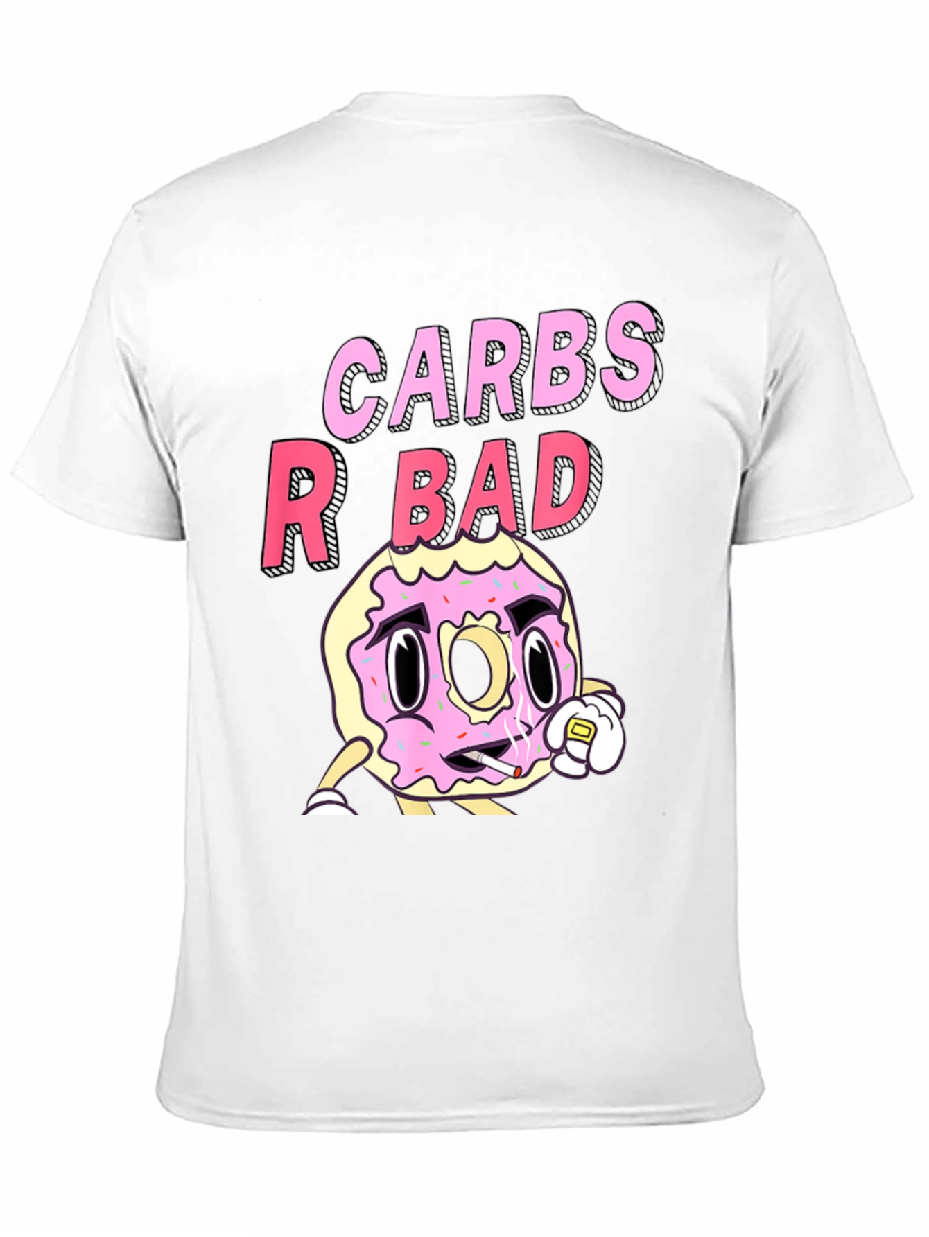 Carbs R Bad Funny Graphic T-Shirt