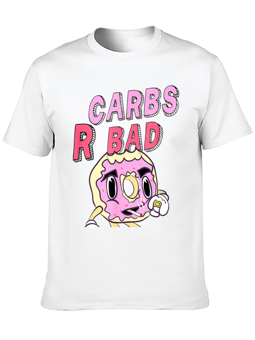 Carbs R Bad Funny Graphic T-Shirt