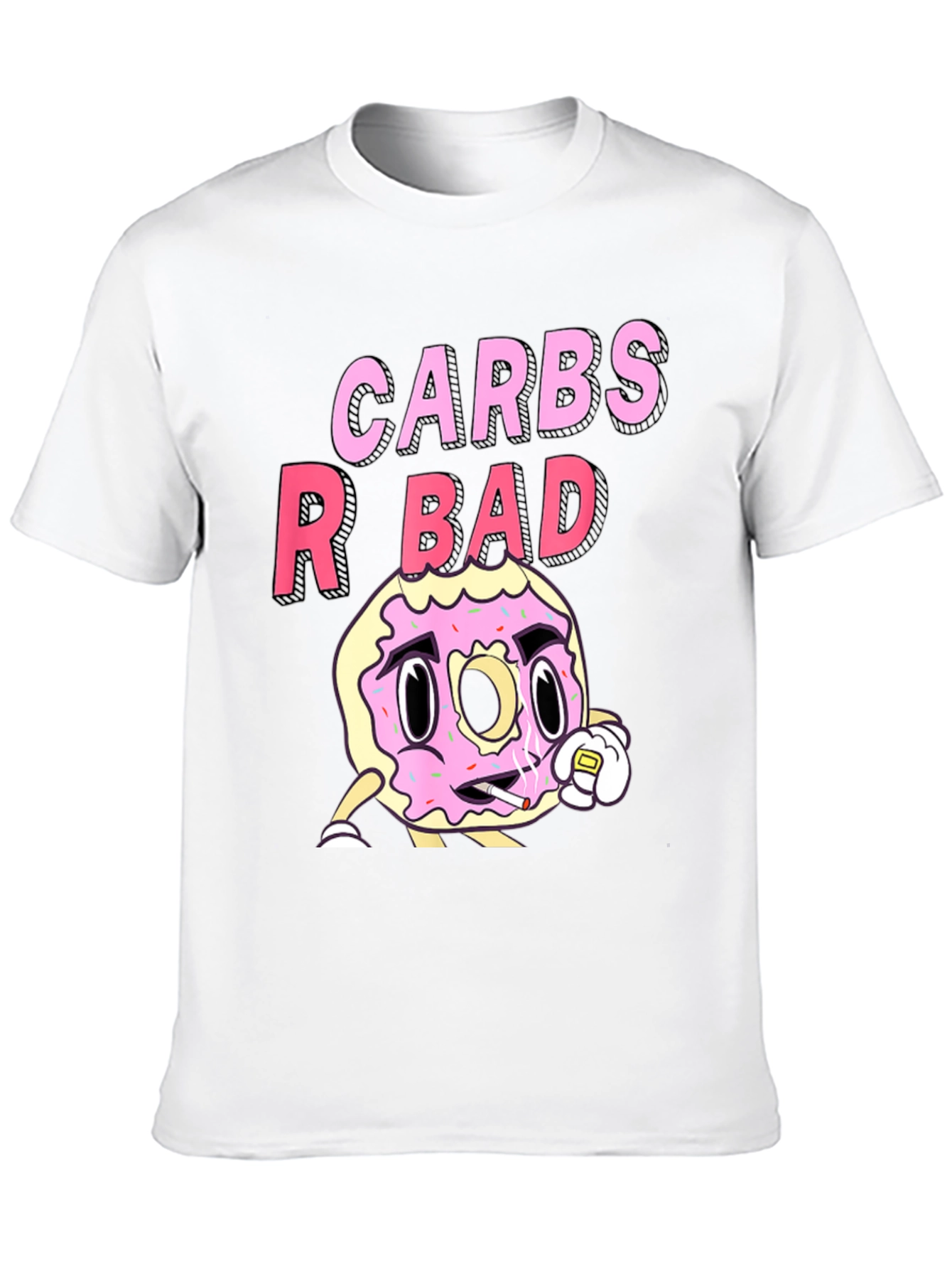 Carbs R Bad Funny Graphic T-Shirt