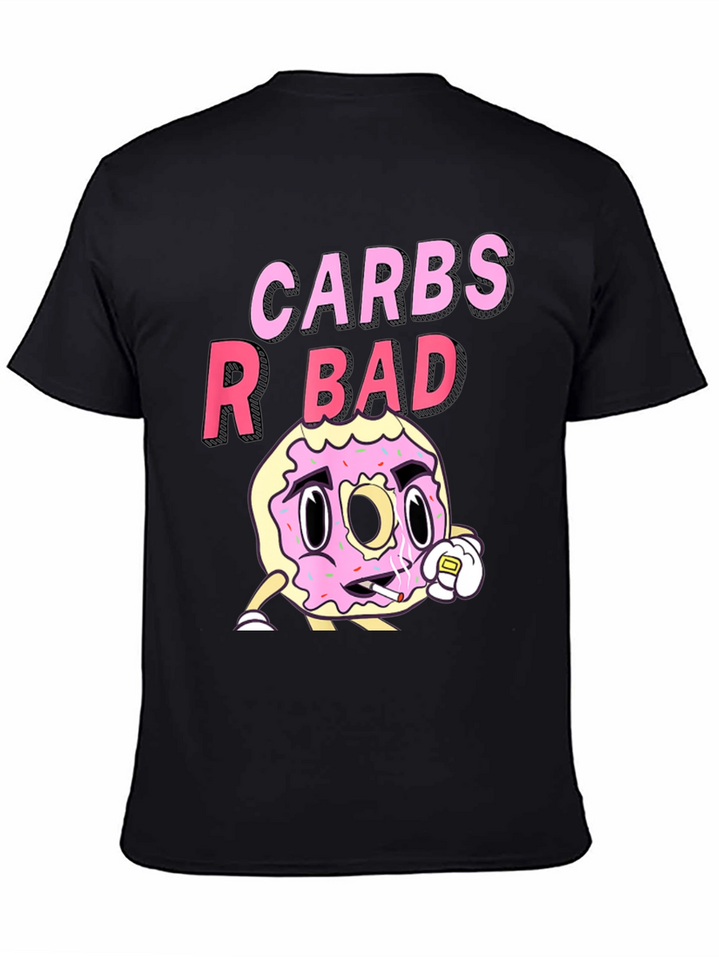 Carbs R Bad Funny Graphic T-Shirt