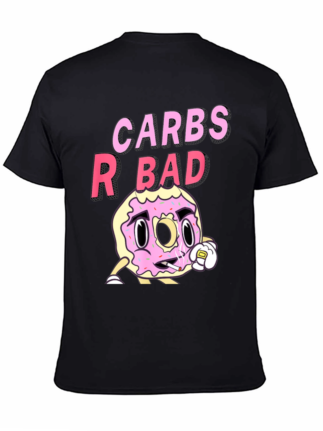 Carbs R Bad Funny Graphic T-Shirt