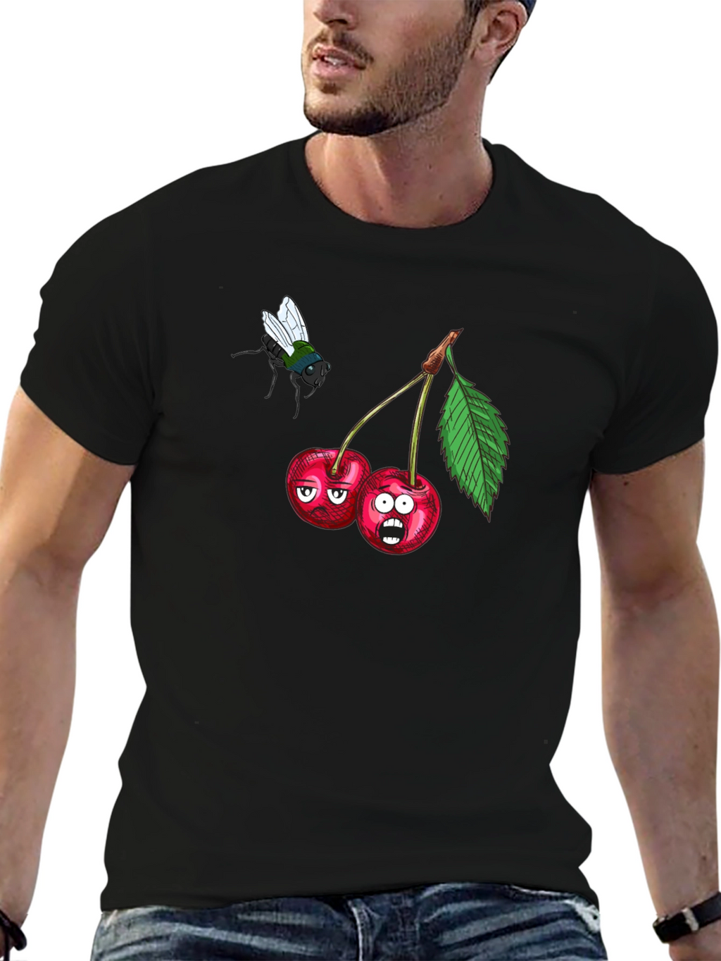 Funny Cherry Graphic T-Shirt