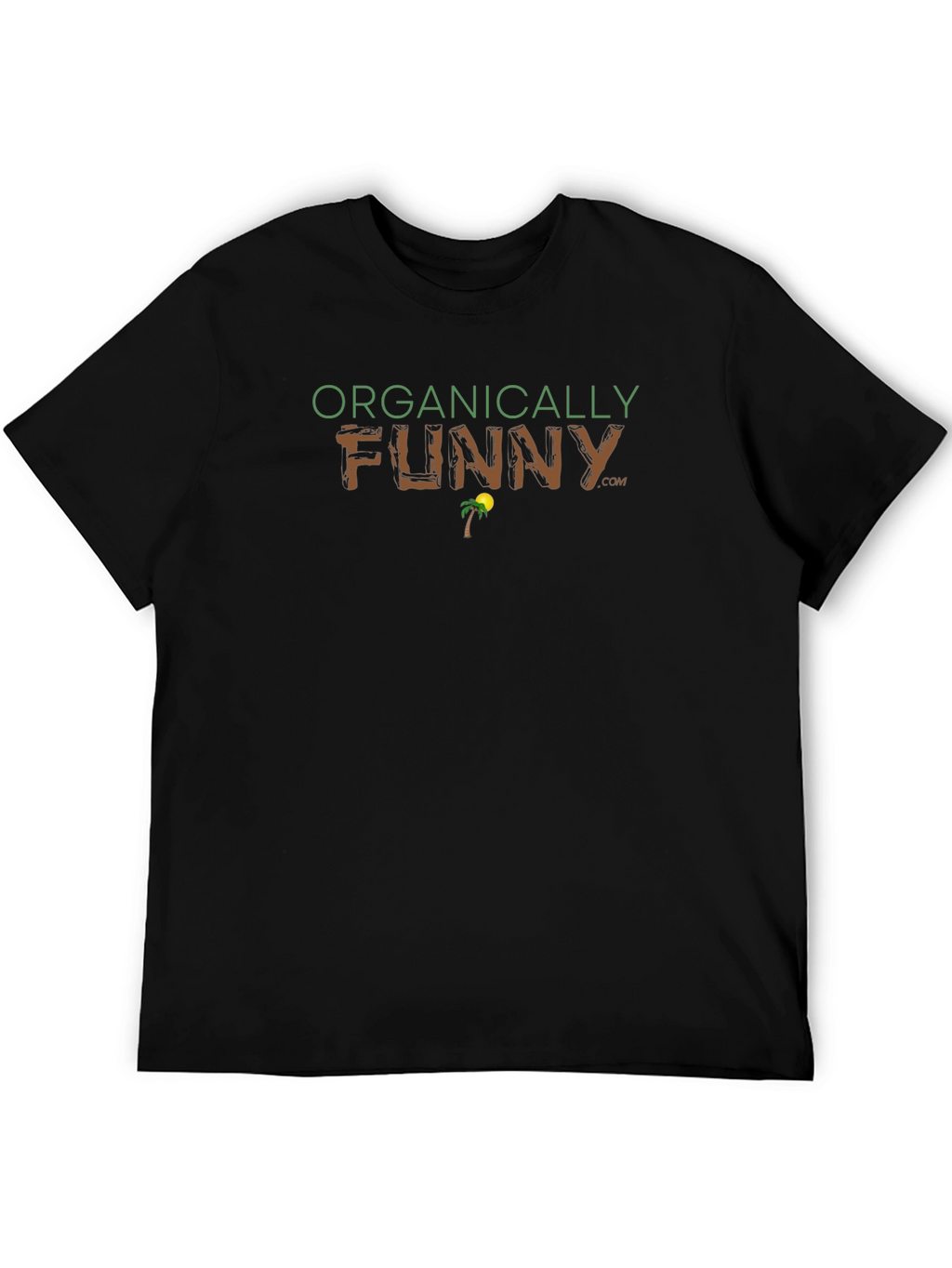Organically Funny Graphic T-Shirt - Black