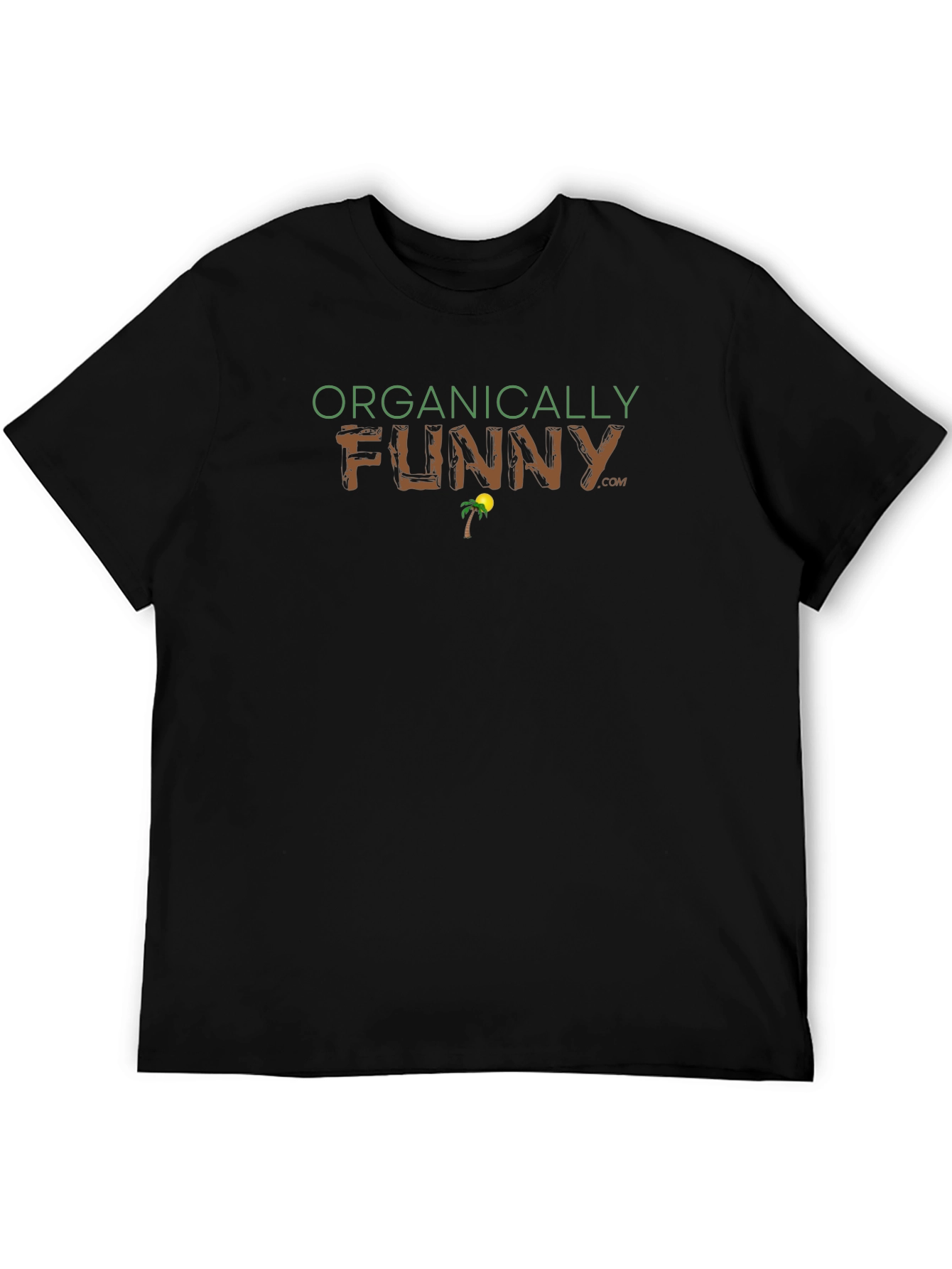Organically Funny Graphic T-Shirt - Black