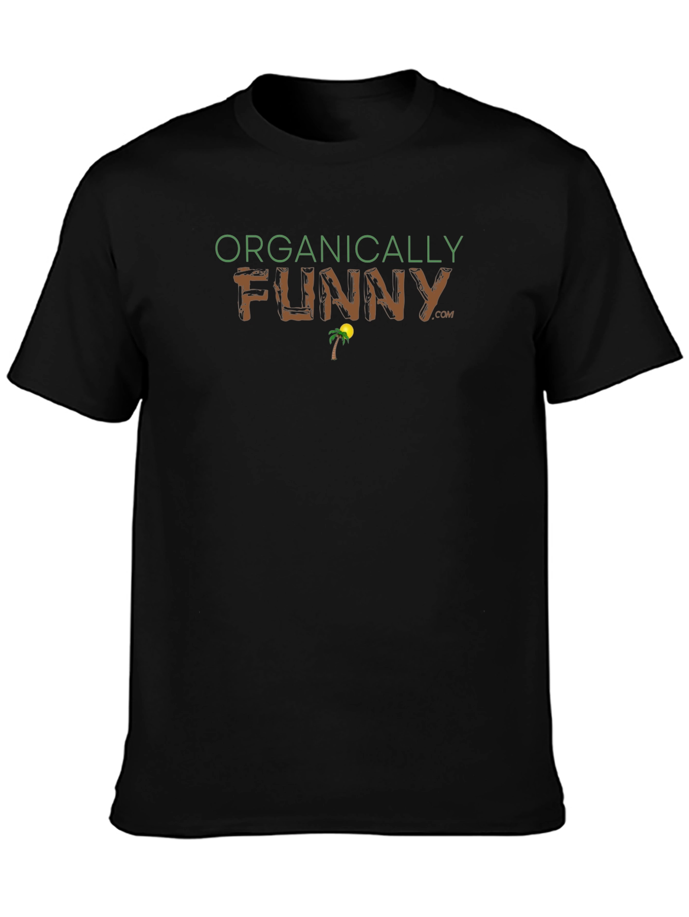 Organically Funny Graphic T-Shirt - Black