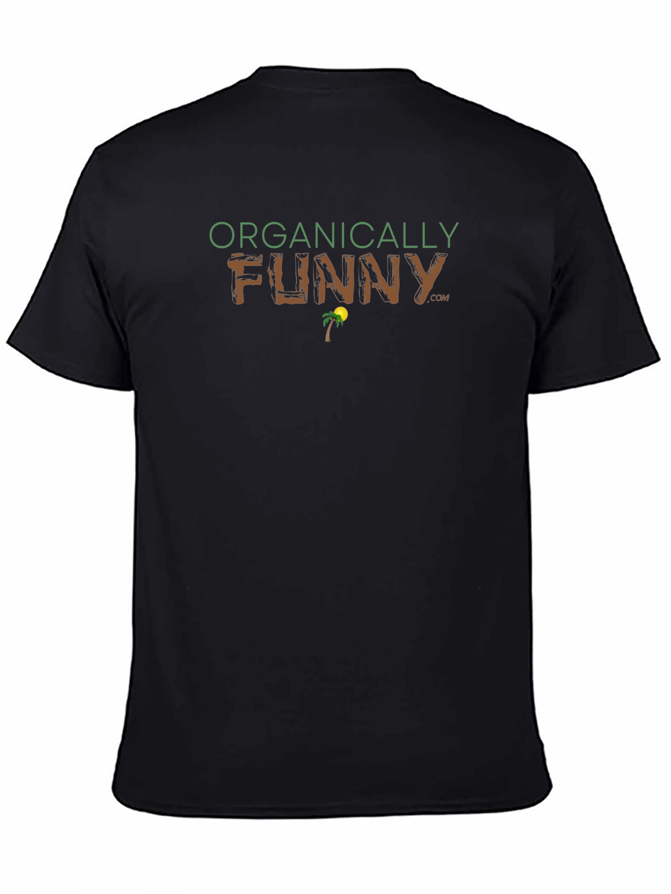 Organically Funny Graphic T-Shirt - Black