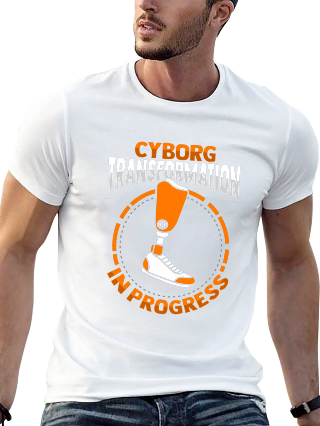 Cyborg Transformation T-Shirt - In Progress Tee