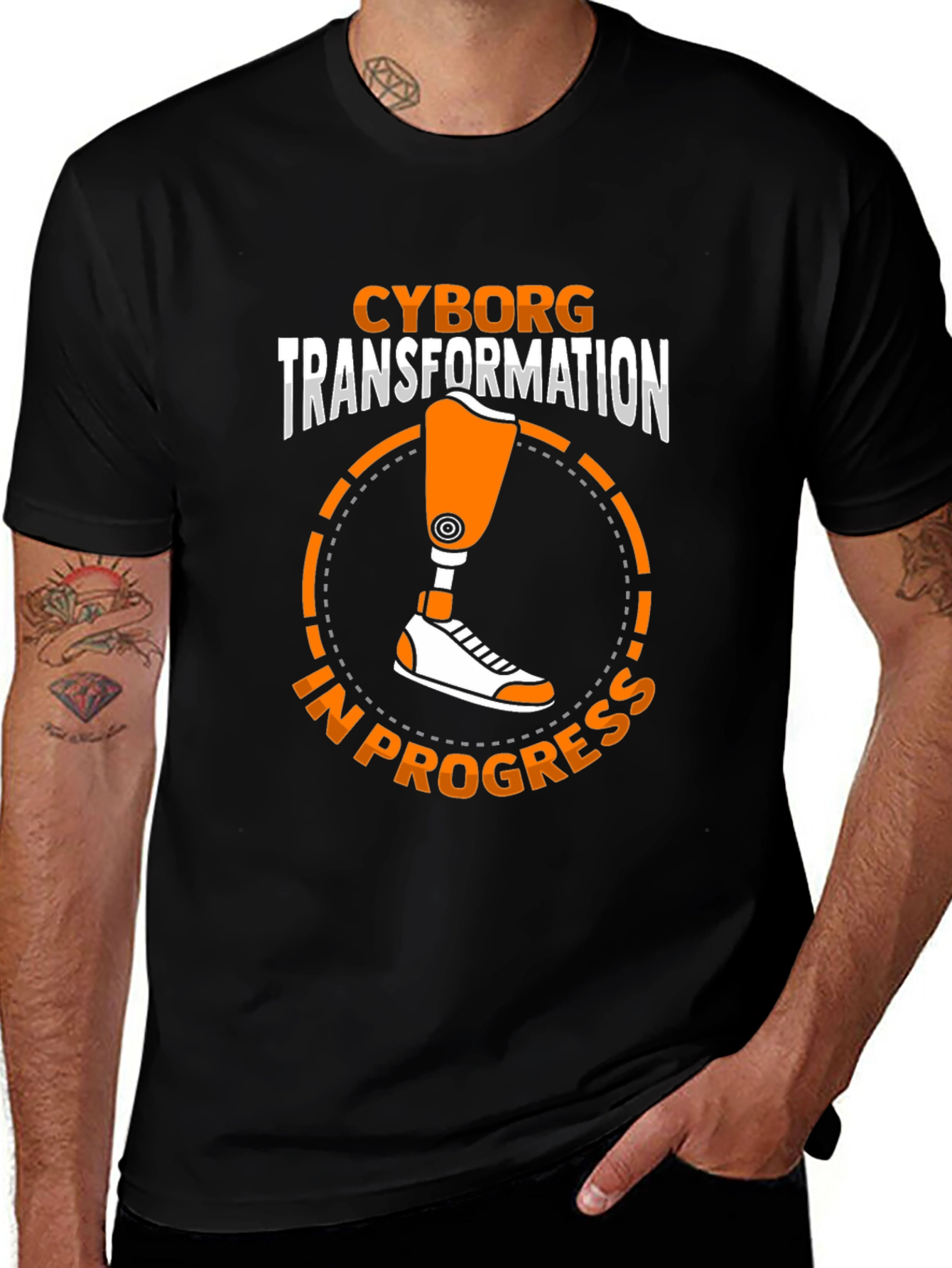 Cyborg Transformation T-Shirt - In Progress Tee