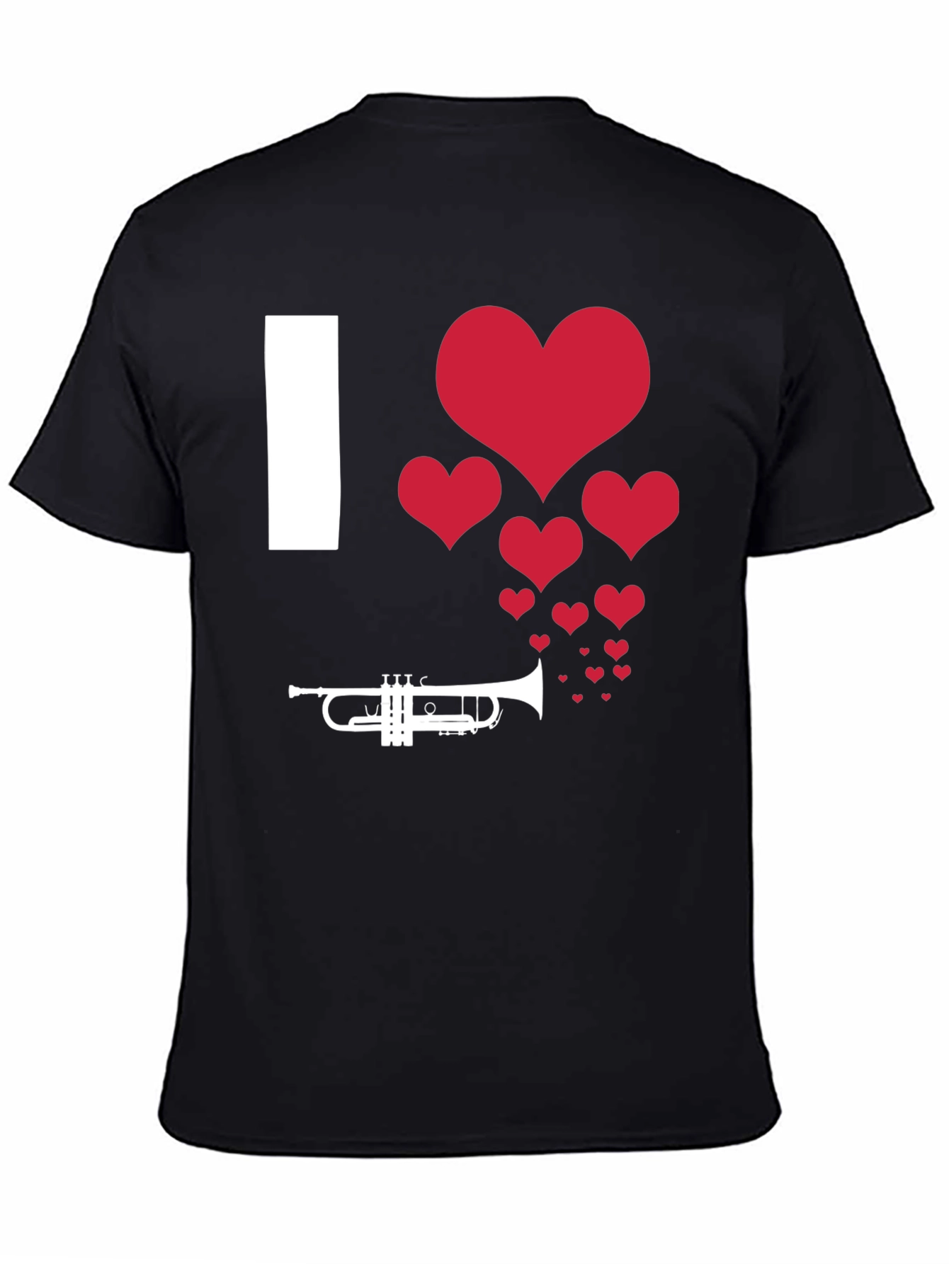 I Love Trumpet Heart Graphic T-Shirt