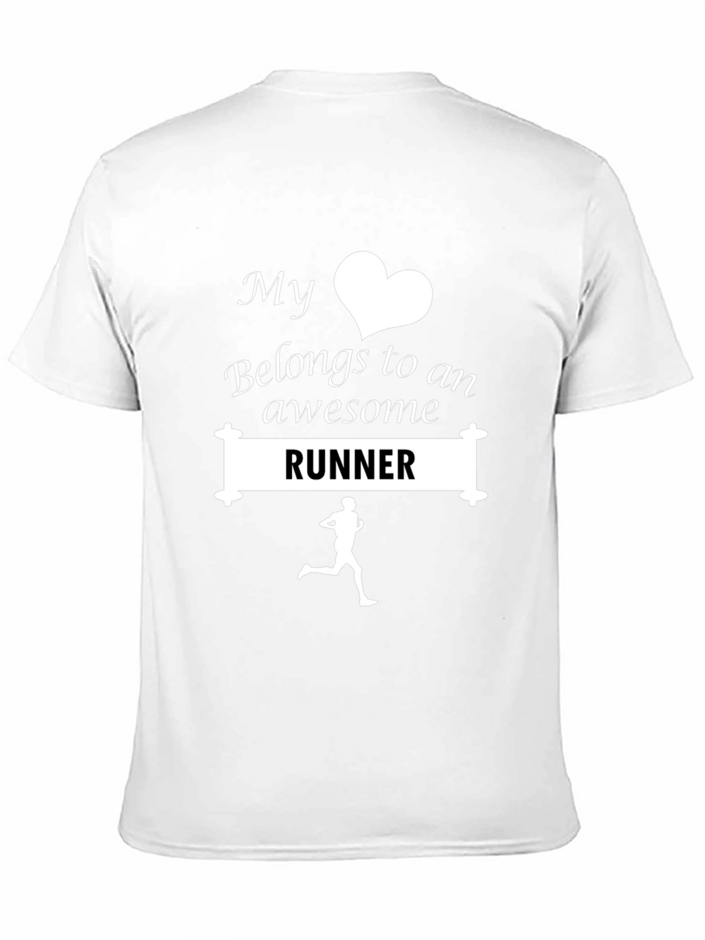 My Heart Belongs to a Runner T-Shirt - Black