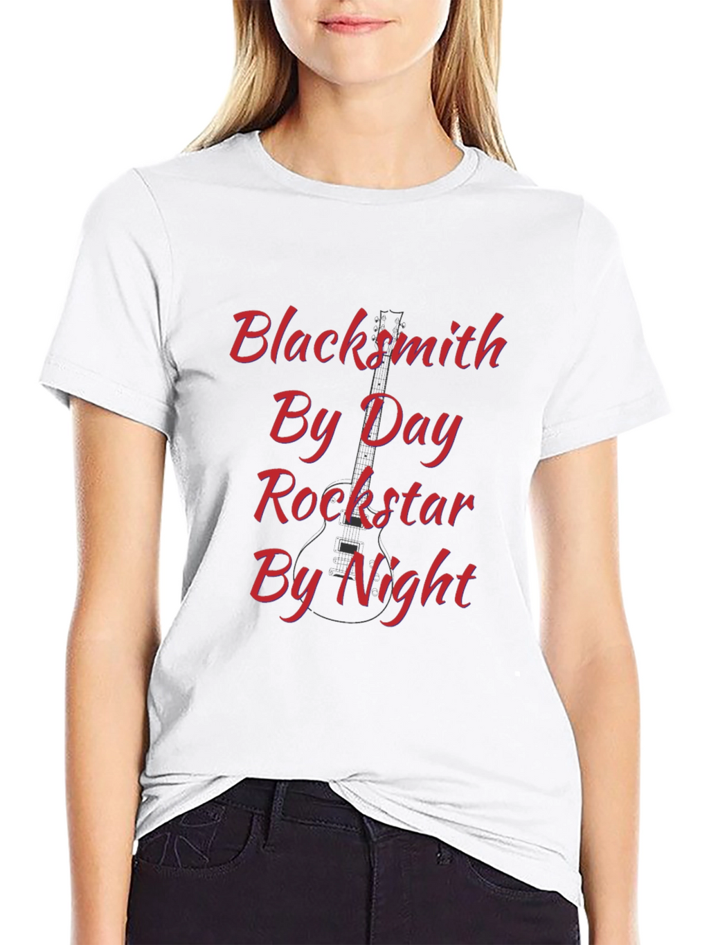 Blacksmith By Day Rockstar By Night Graphic T-Shirt